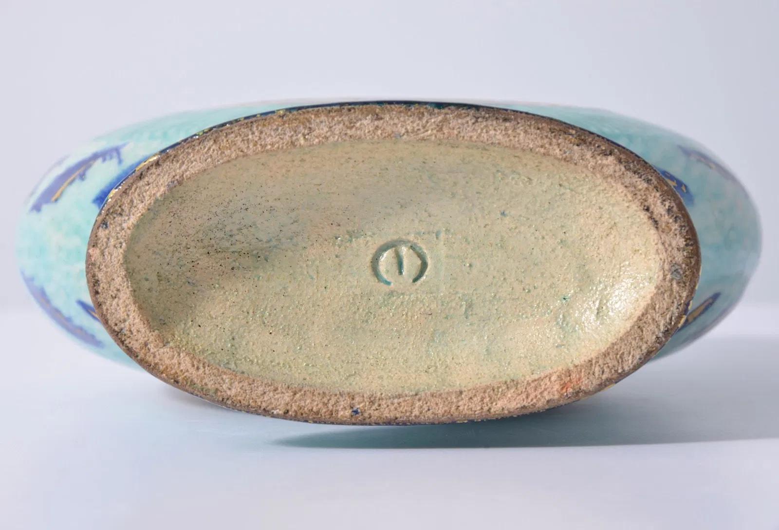 Raro vaso in ceramica Art Déco 