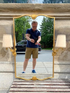 Rare Art Deco Period Gilt bronze Mirror by Jules Leleu