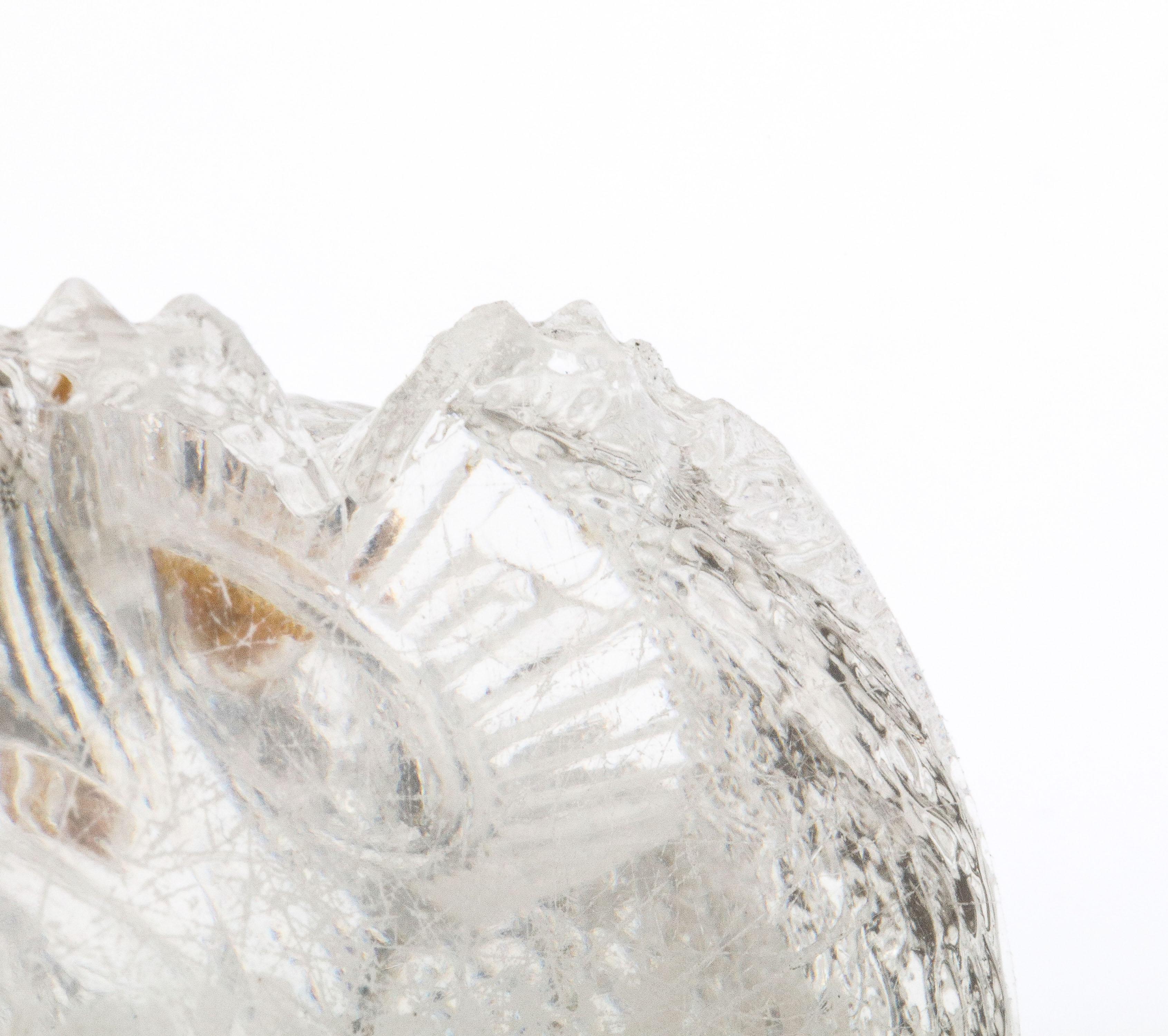 Rare gâchette d'allumettes en forme de hibou en verre monté sur argent sterling de la période Art Déco en vente 6