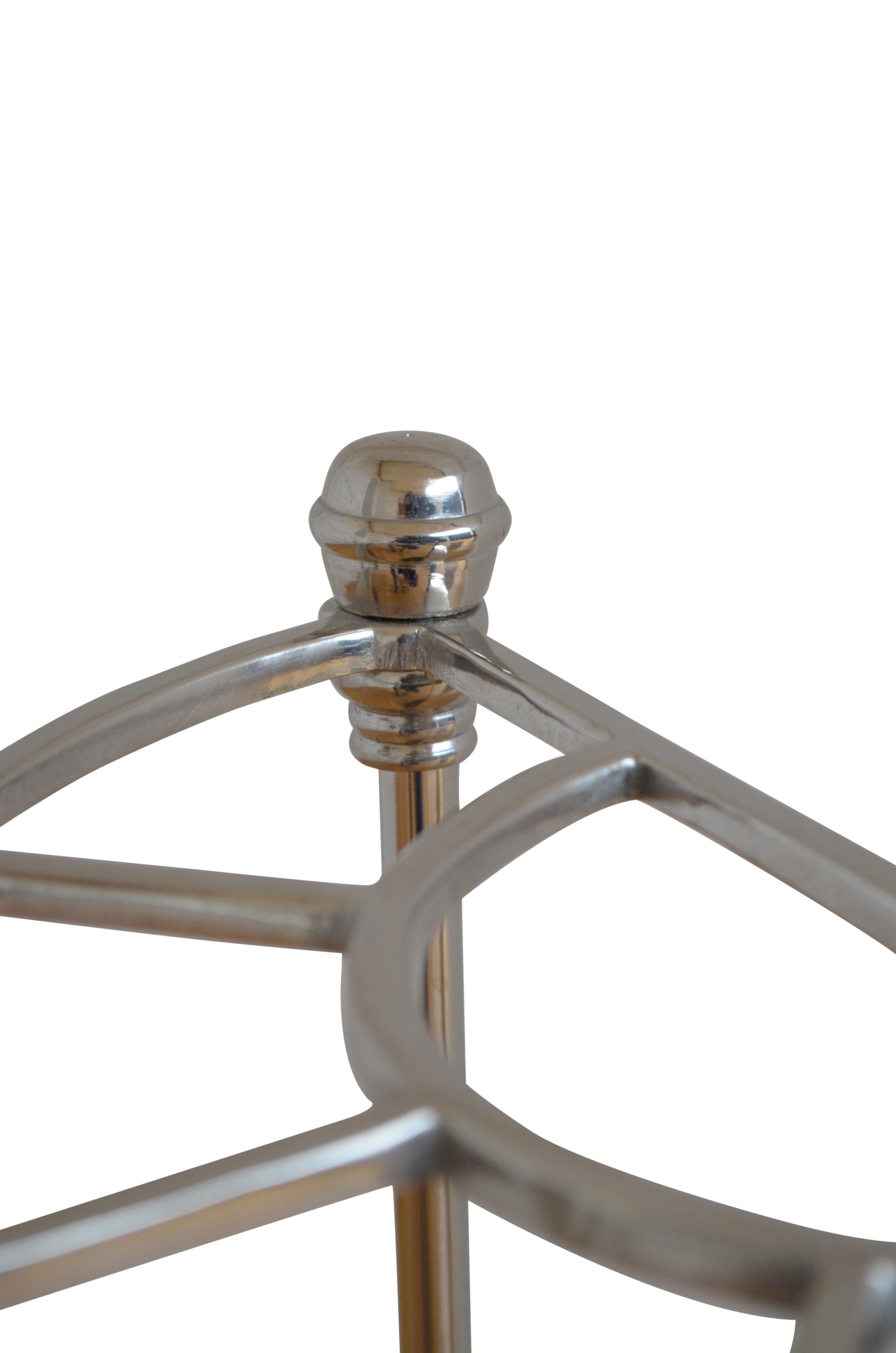 Rare Art Deco Stainless Steel Stick Stand Umbrella Stand In Good Condition For Sale In High Peak, GB
