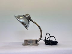 Seltene verchromte Art-Déco-Tischlampe, 1930er-Jahre