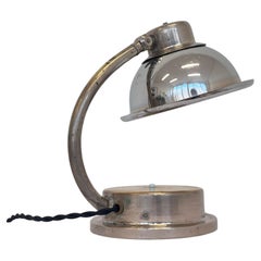 Seltene verchromte Art-Déco-Tischlampe, 1930er-Jahre