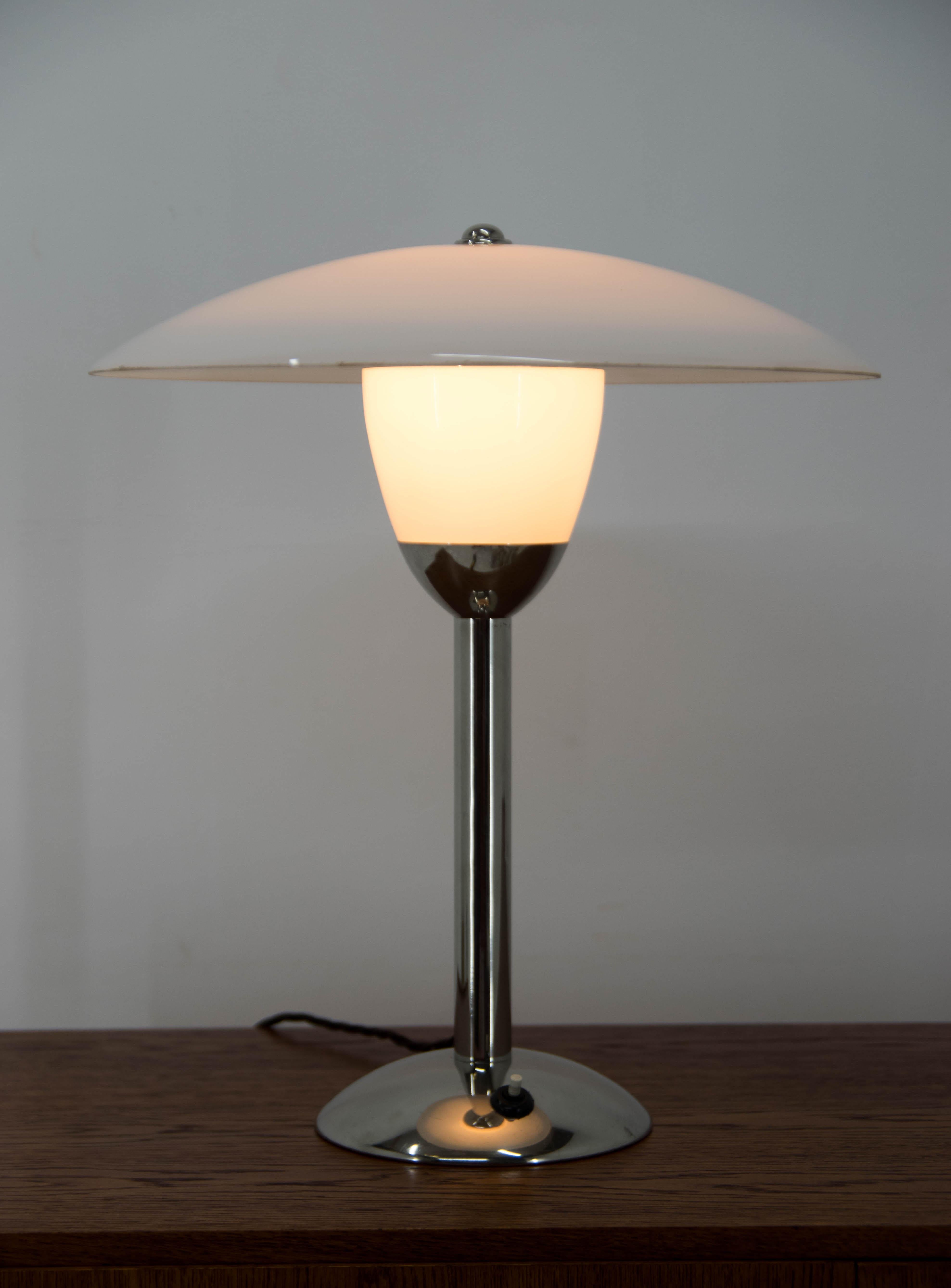 Czech Rare Art Deco Table Lamp by Miloslav Prokop, 1930s For Sale