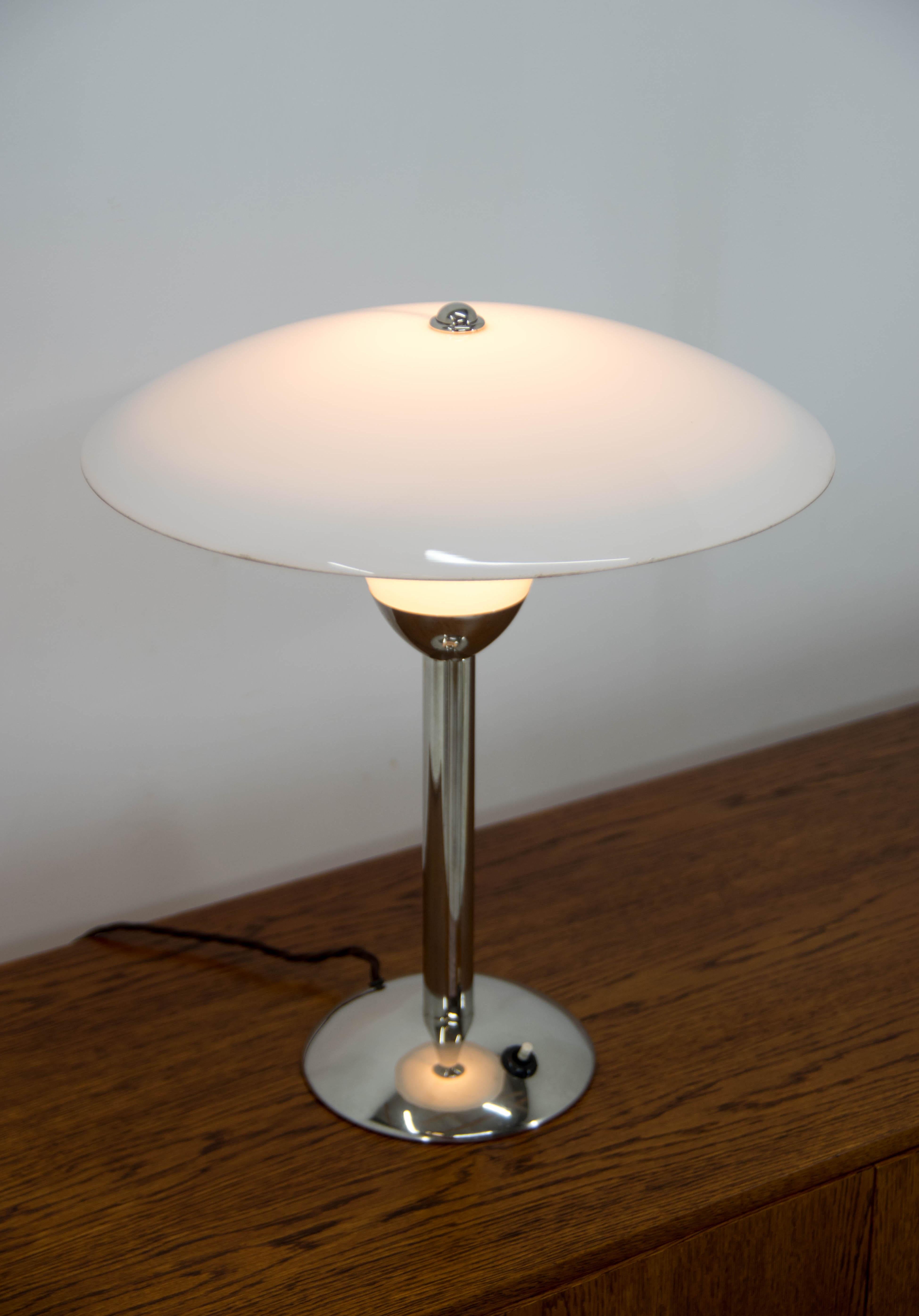 Mid-20th Century Rare Art Deco Table Lamp by Miloslav Prokop, 1930s For Sale