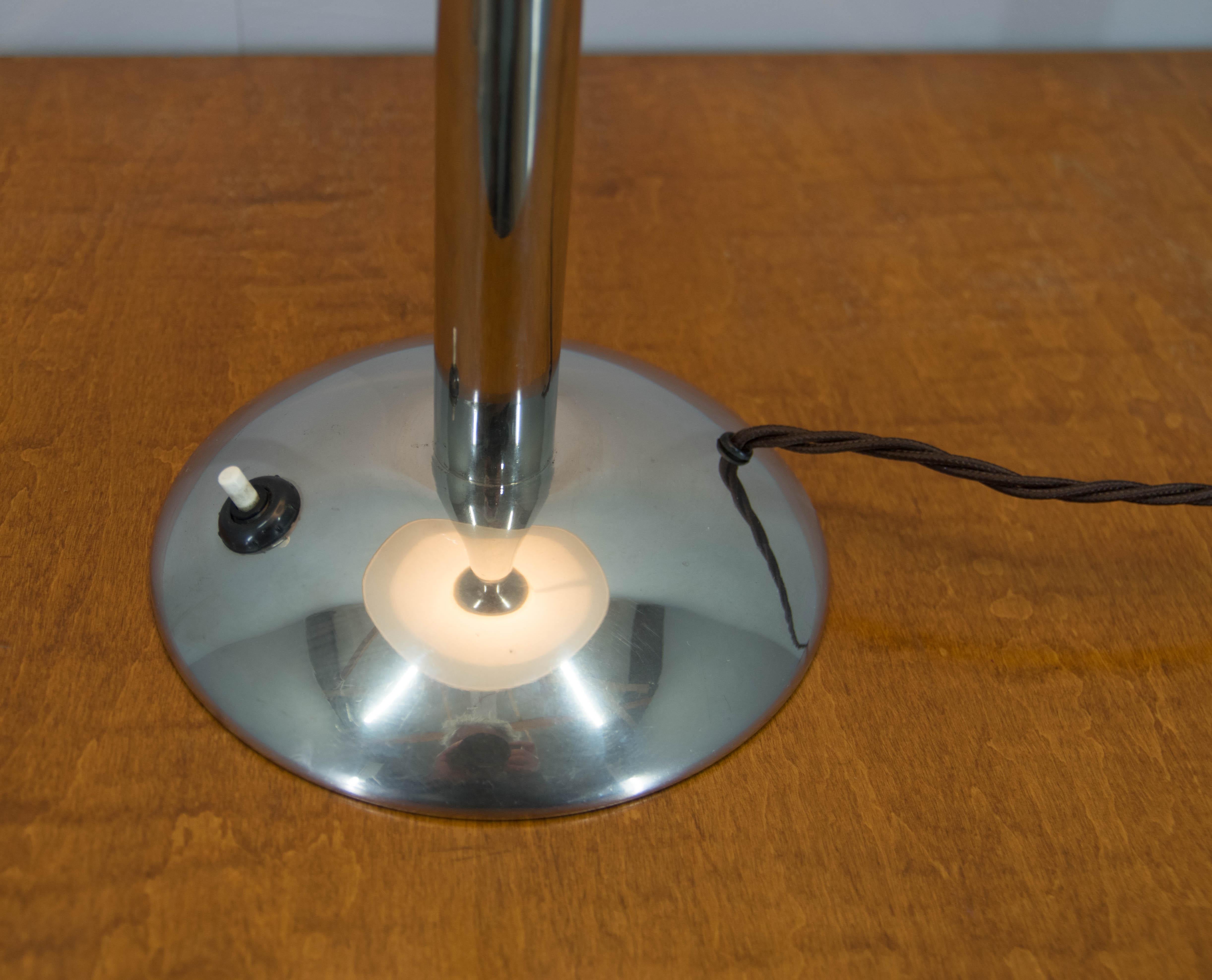 Glass Rare Art Deco Table Lamp by Miloslav Prokop for Franta Anyz, 1930s For Sale