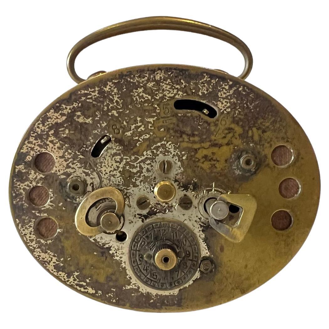 Rare Art Deco Travel Alarm Clock Junghans Germany 1