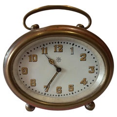 Rare Art Deco Travel Alarm Clock Junghans Germany