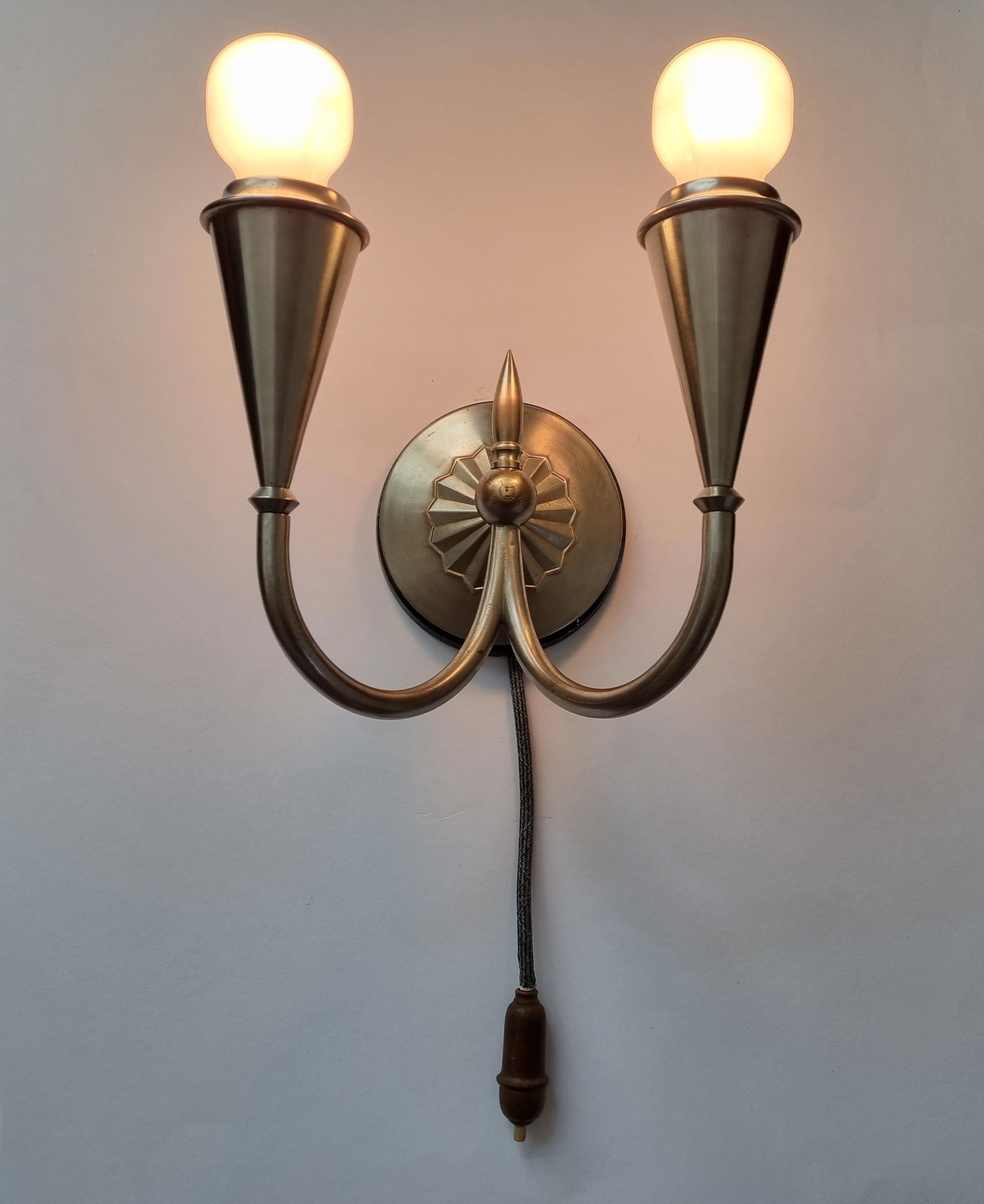 Rare Art Deco Wall Lamp Franta Anyz, 1930s For Sale 6
