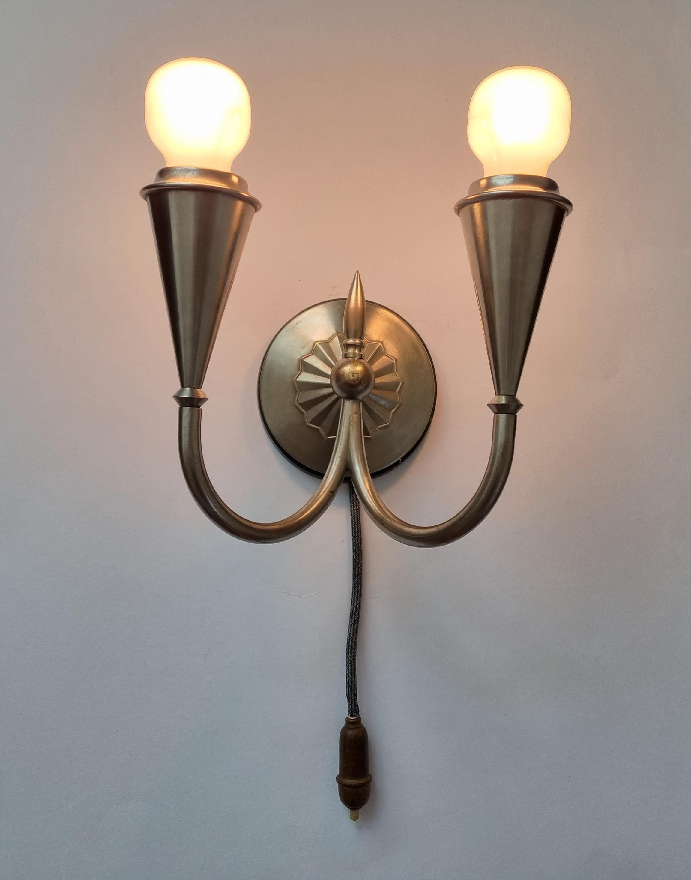 Rare Art Deco Wall Lamp Franta Anyz, 1930s For Sale 8