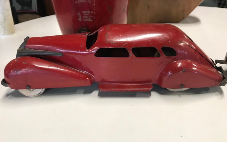 Rare Art Deco Wyandotte Pressed Steel Lasalle Car And Travel Trailer 1936 At 1stdibs