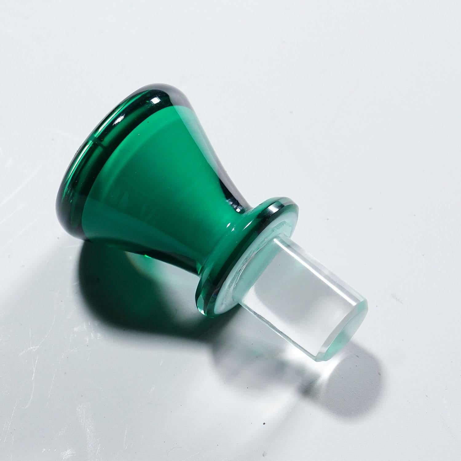 Late 20th Century Rare Art Glass Bottle Morandiana by Gio Ponti for Venini Murano For Sale