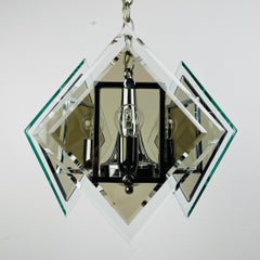 Rare art glass pendant lamp by Fontana Arte Italy 1970s