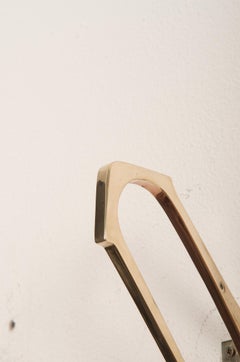 Rare Art Nouveau Brass Coat Hook