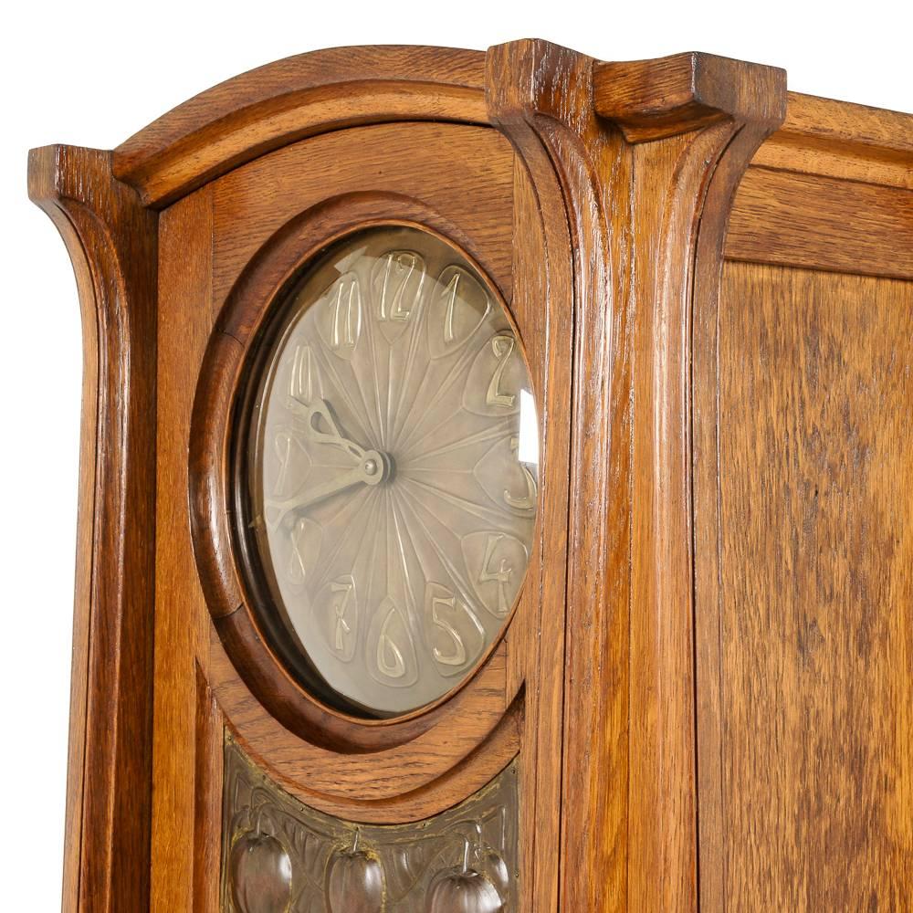 Rare Art Nouveau Clock by Georges Ernest Nowak In Excellent Condition In Vancouver, British Columbia