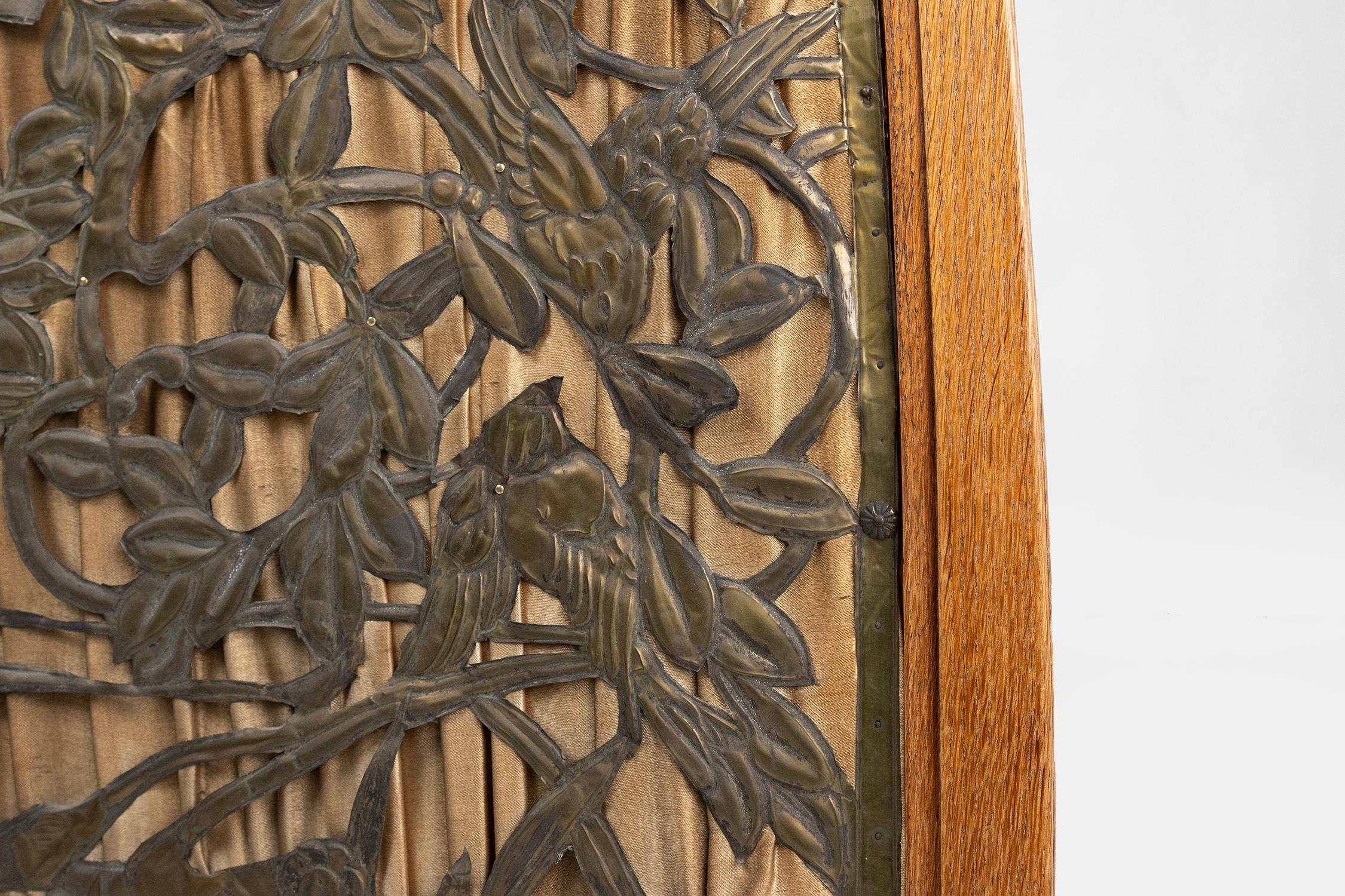 Rara pantalla de chimenea Art Nouveau, Francia ca. 1910 principios del siglo XX en venta