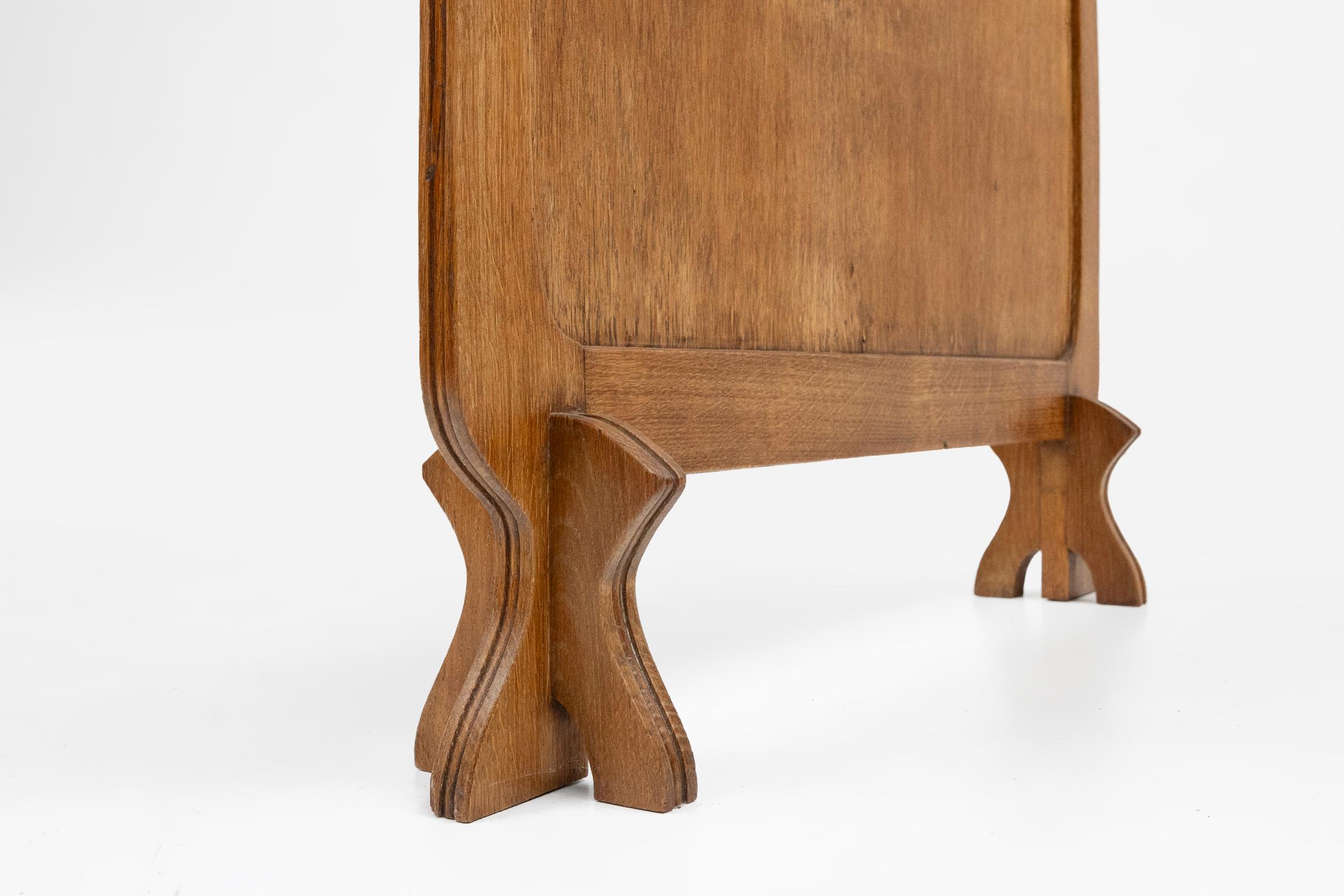 Rara pantalla de chimenea Art Nouveau, Francia ca. 1910 Tela en venta
