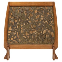 Rare Art Nouveau fireplace screen, France ca. 1910