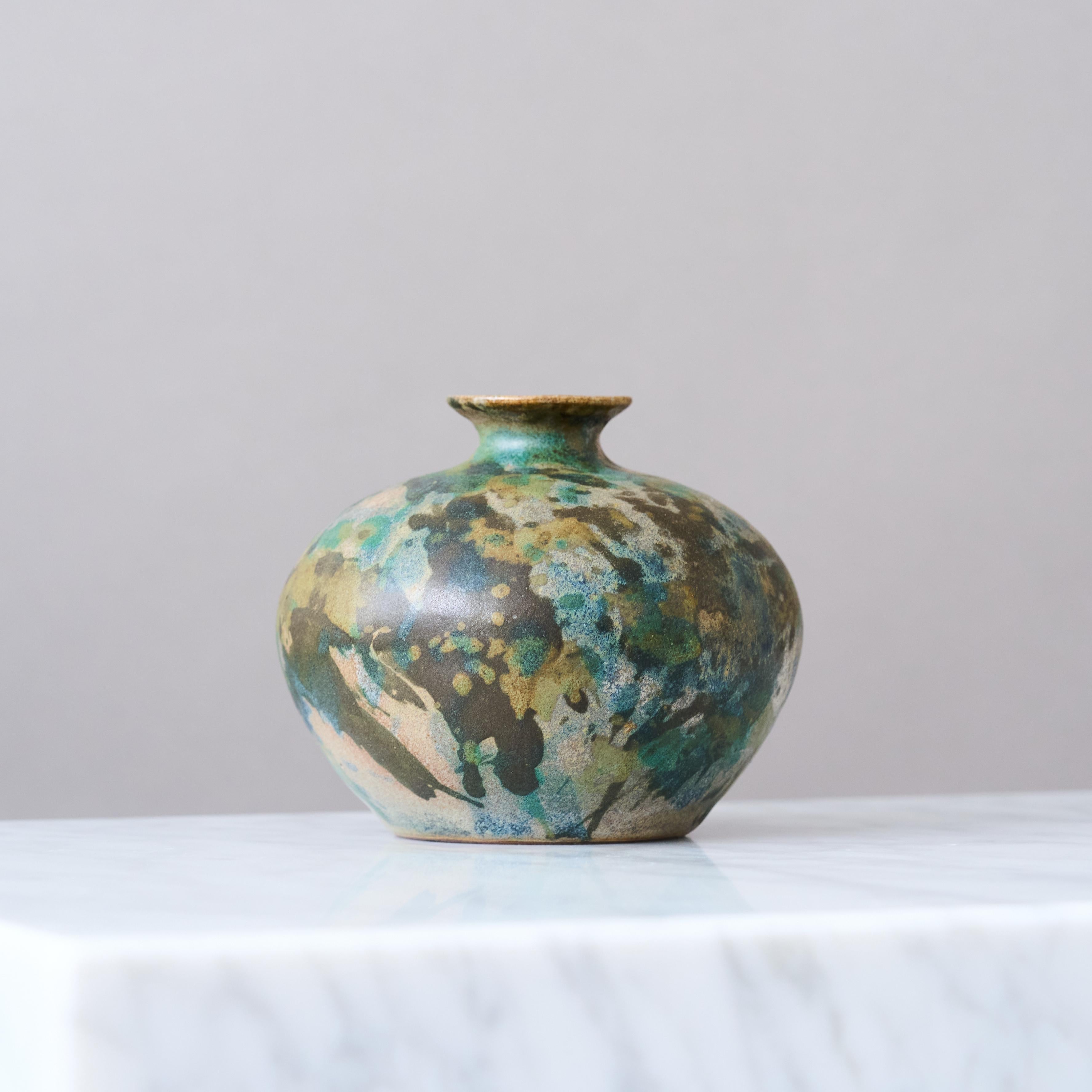 Raro jarrón de cerámica Art Nouveau de Anders Teodor Andersson. Ystad, Suecia, años veinte. en venta 2