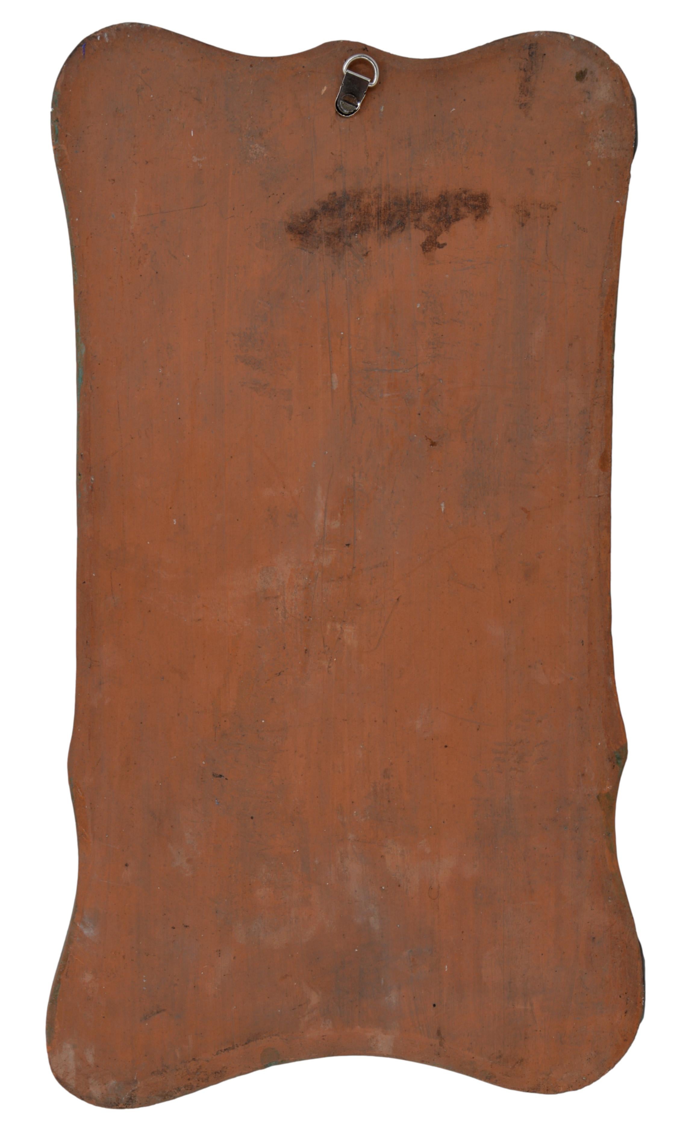 Rara placca da parete in terracotta Art Nouveau, inizio XX secolo in vendita 3