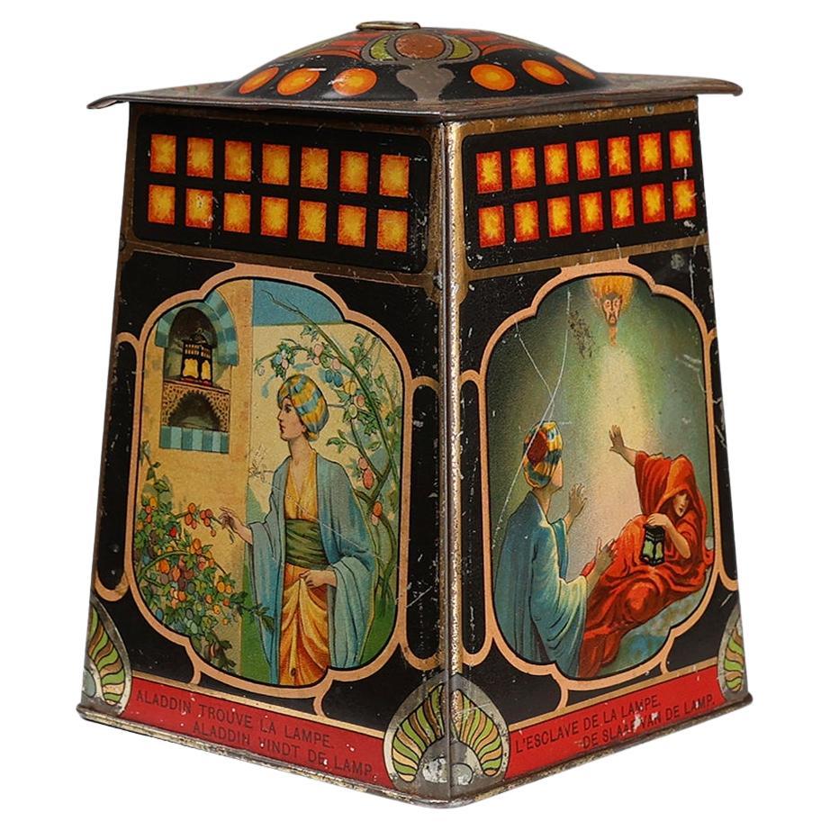 Rara caja tinnen Art Nouveau de De Beuckerlaer, Bélgica ca. 1900 en venta