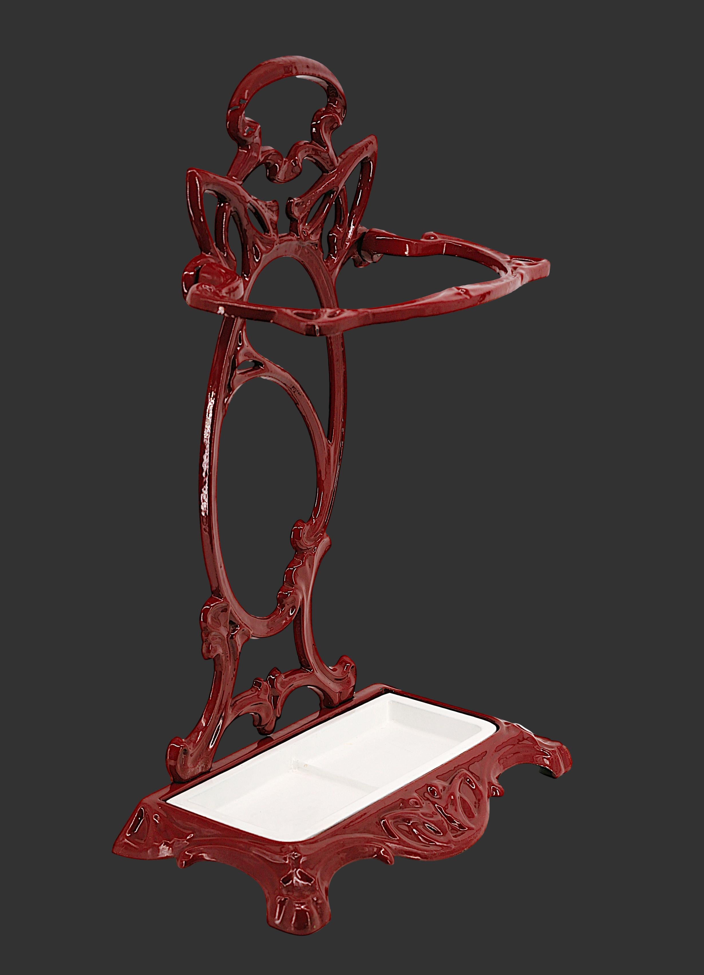 Rare Art Nouveau Umbrella Stand, 1900 For Sale 3
