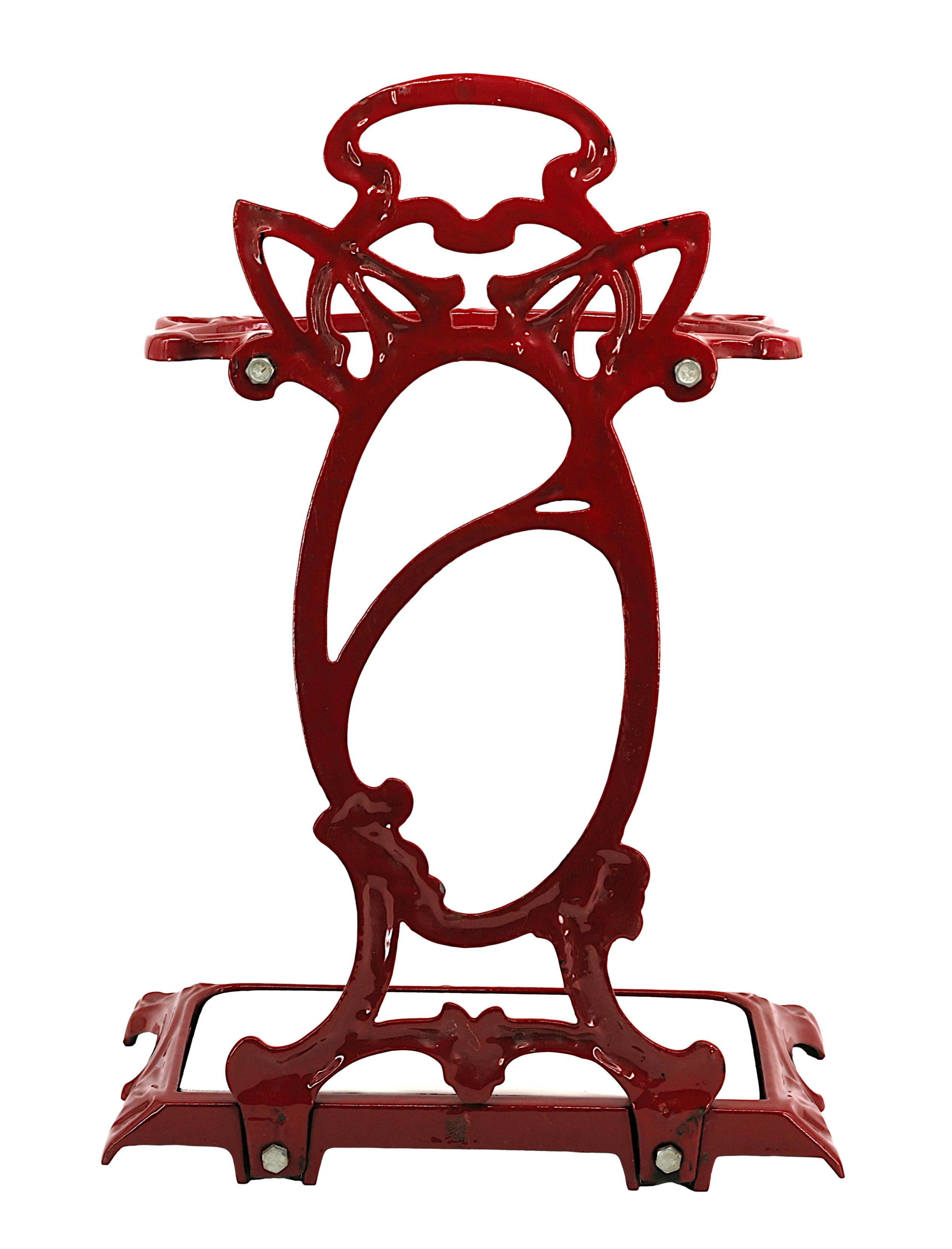 Rare Art Nouveau Umbrella Stand, 1900 For Sale 10