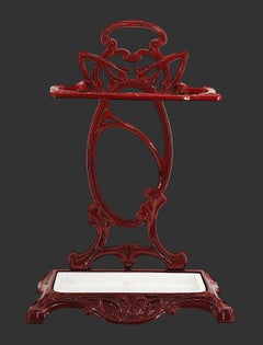 Rare Art Nouveau Umbrella Stand, 1900