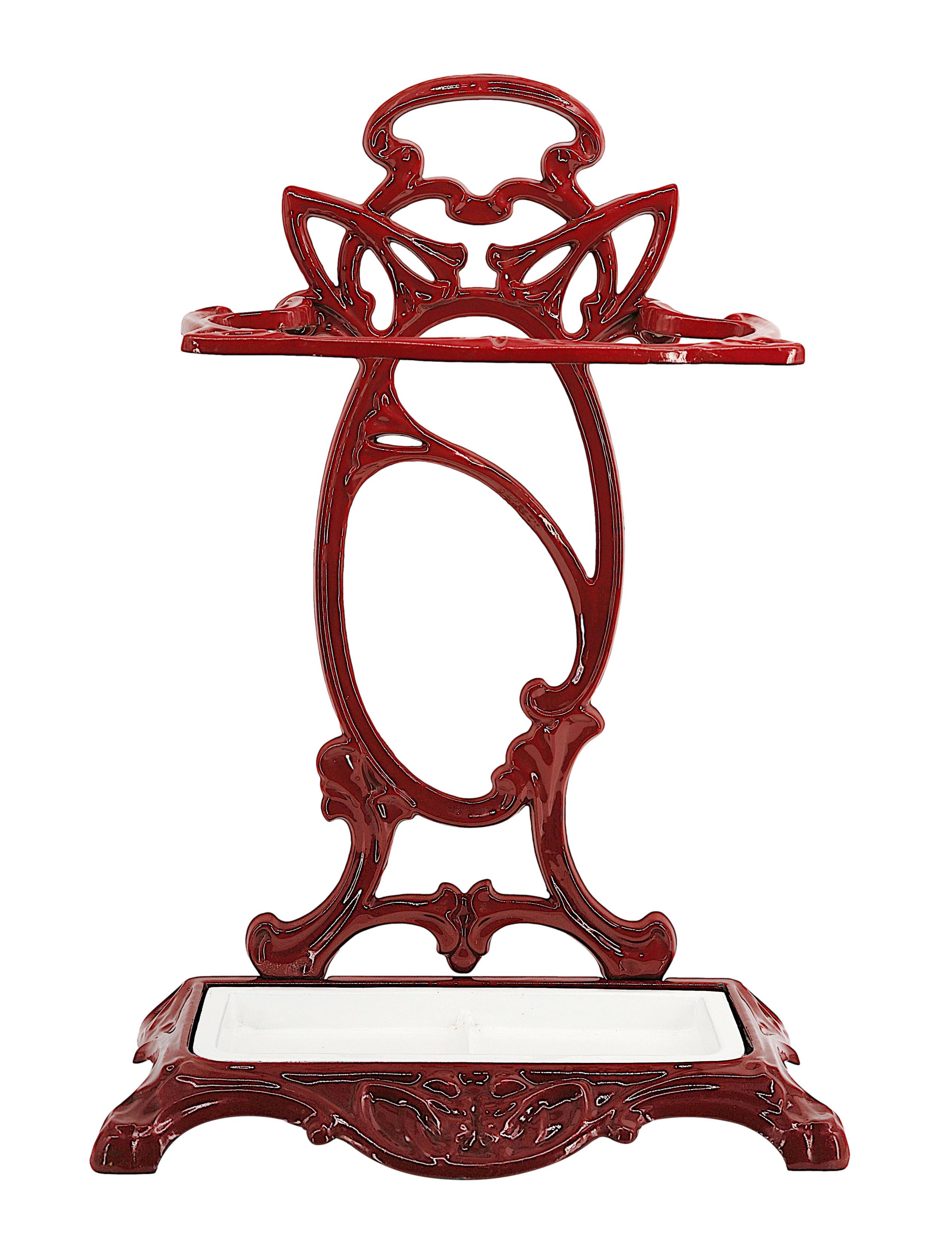 French Rare Art Nouveau Umbrella Stand, 1900 For Sale