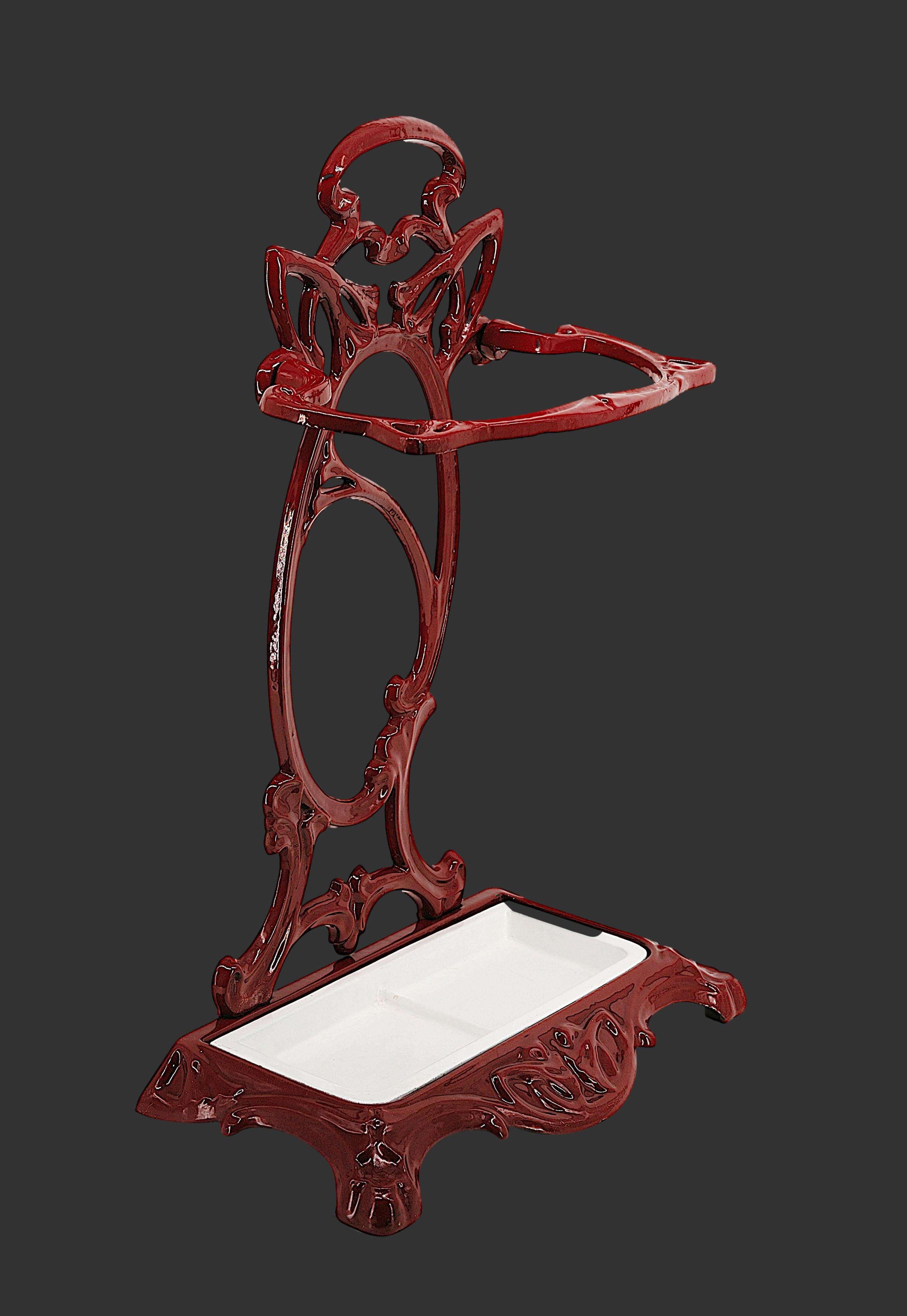 Rare Art Nouveau Umbrella Stand, 1900 For Sale 1