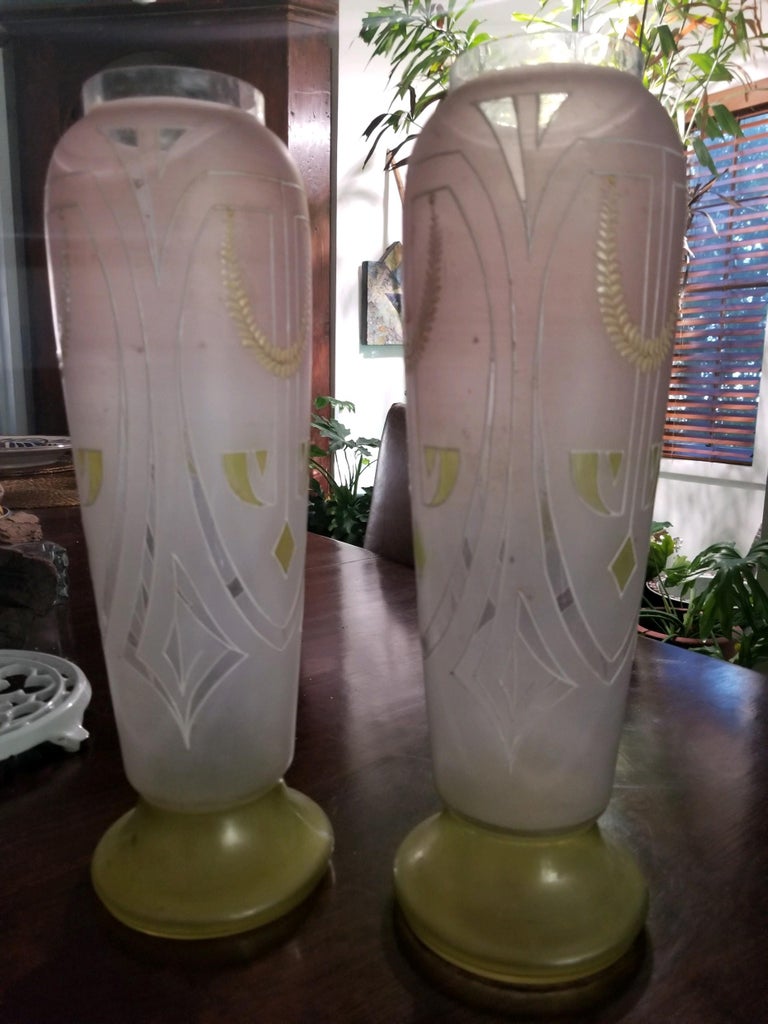Rare Art Nouveau Glass Vases For Sale At 1stdibs