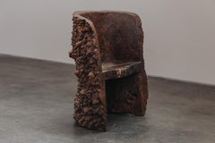 Rare Art Populaire Burl Chair From France, Circa 1850