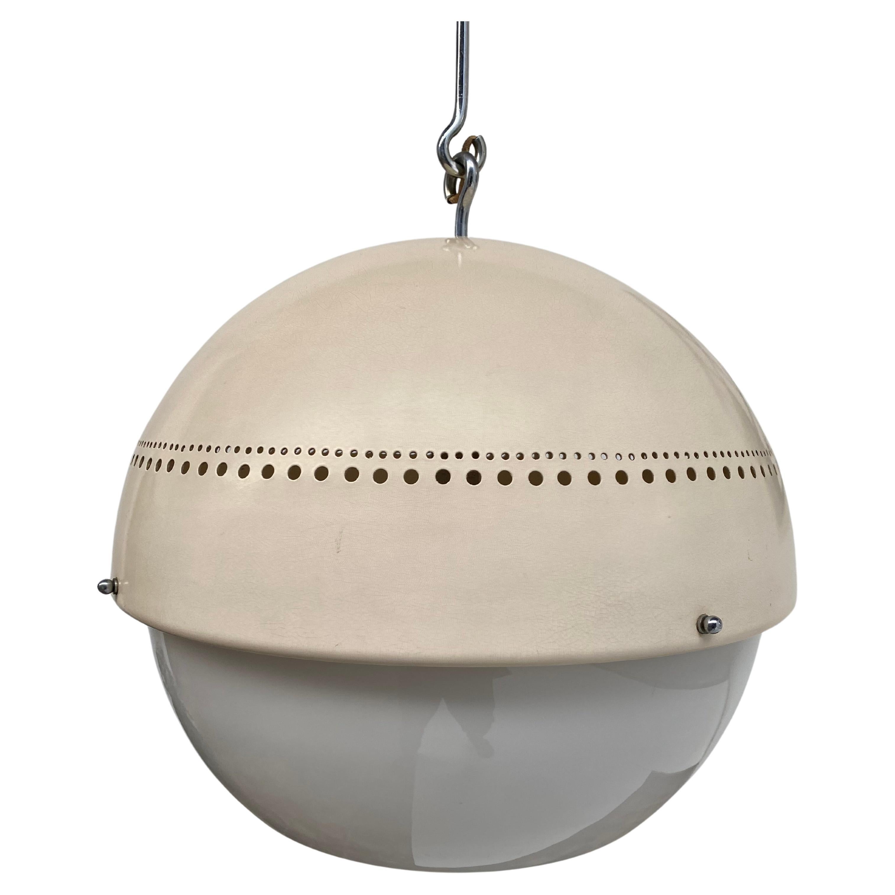 Rare Arteluce 2048/PX Large Globe Pendant by Sergio Asti Italy 1965 For Sale