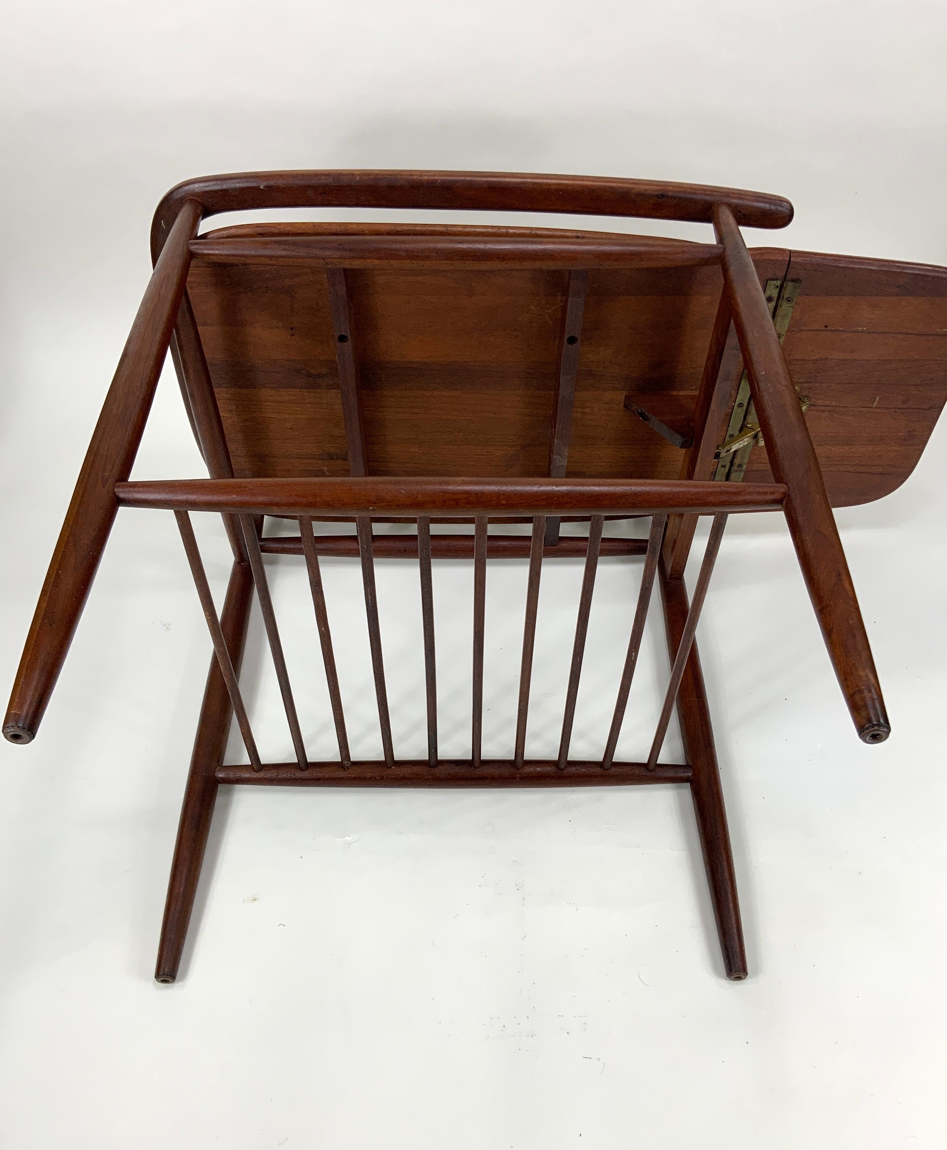 Raro carrello da bar/tè in legno di Arthur Umanoff, anni '50 ca. in vendita 1