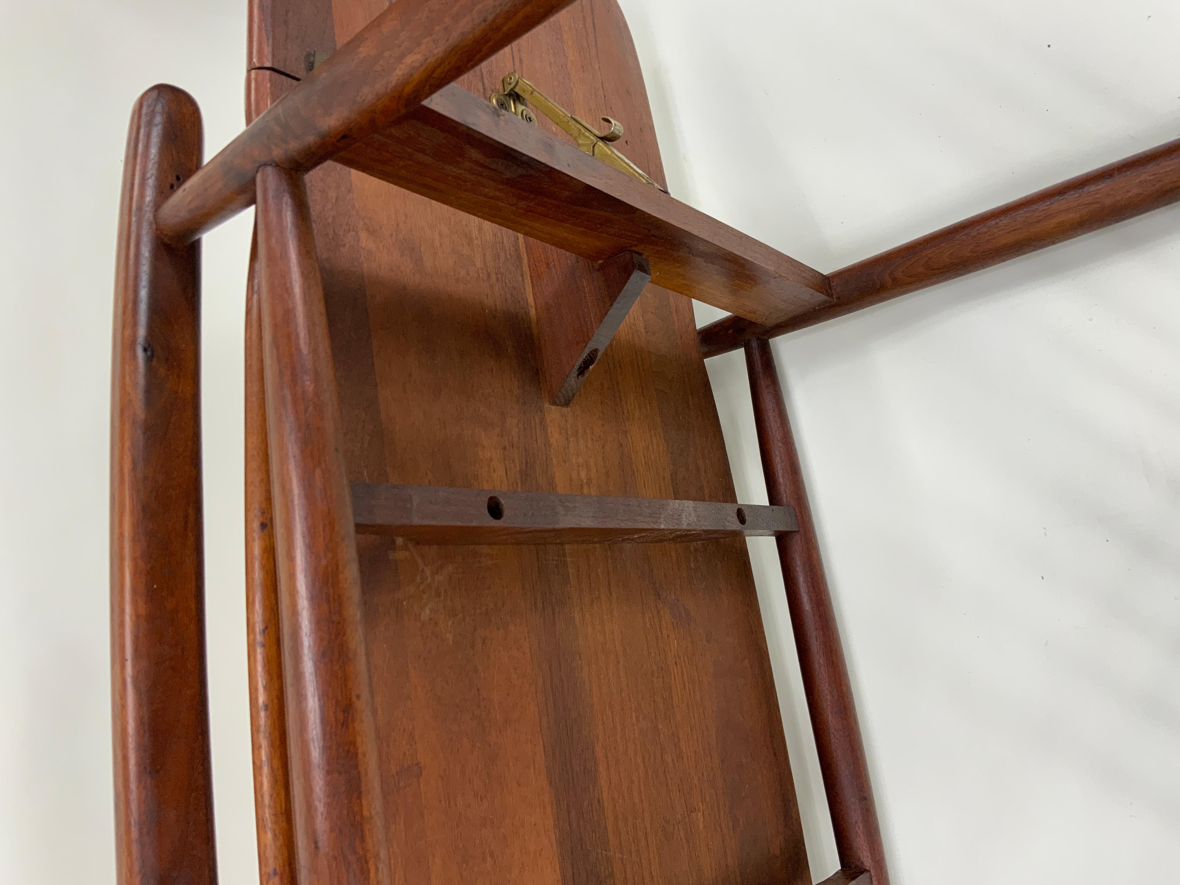 Raro carrello da bar/tè in legno di Arthur Umanoff, anni '50 ca. in vendita 2