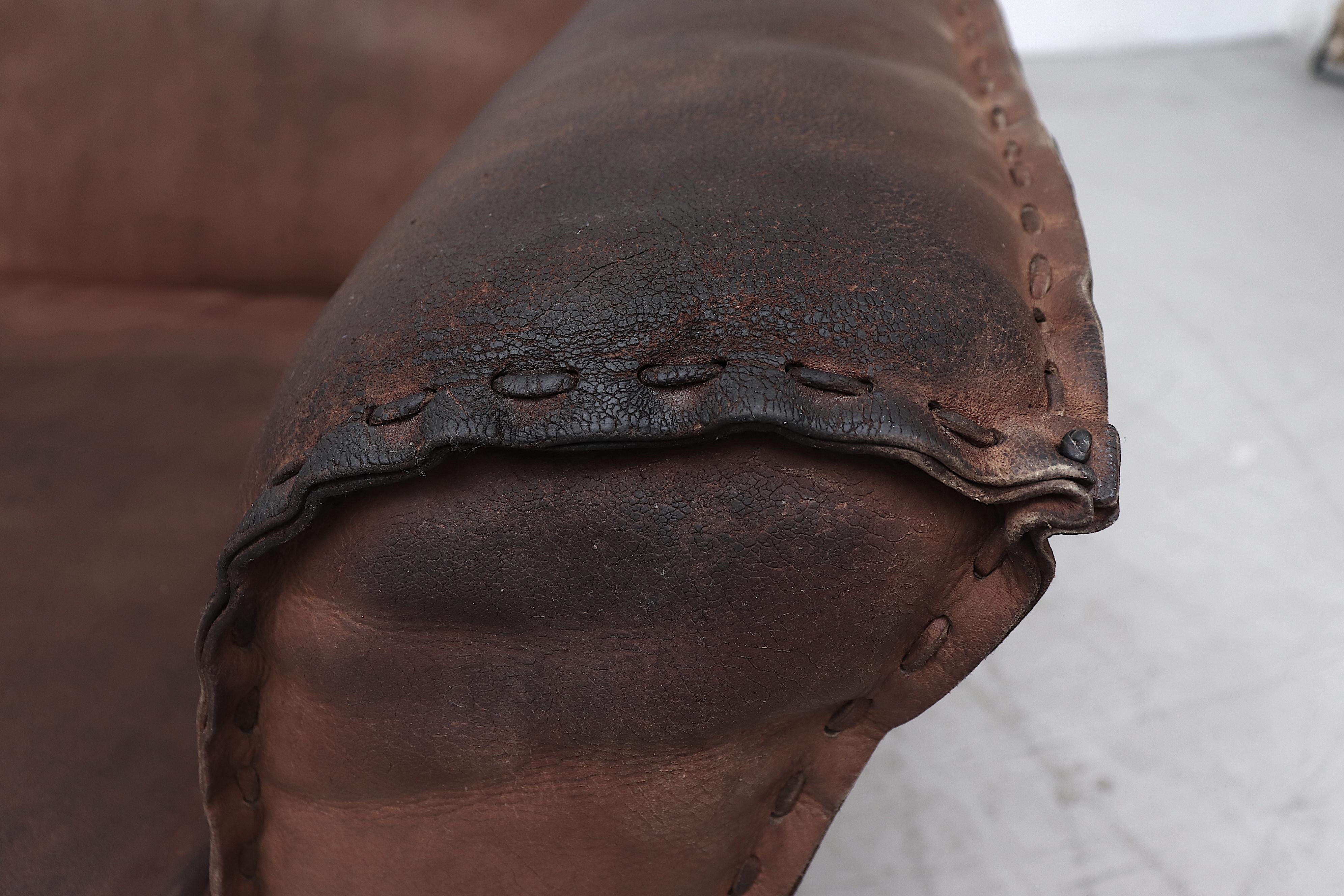 Rare Artifort Leather Love Seat 3