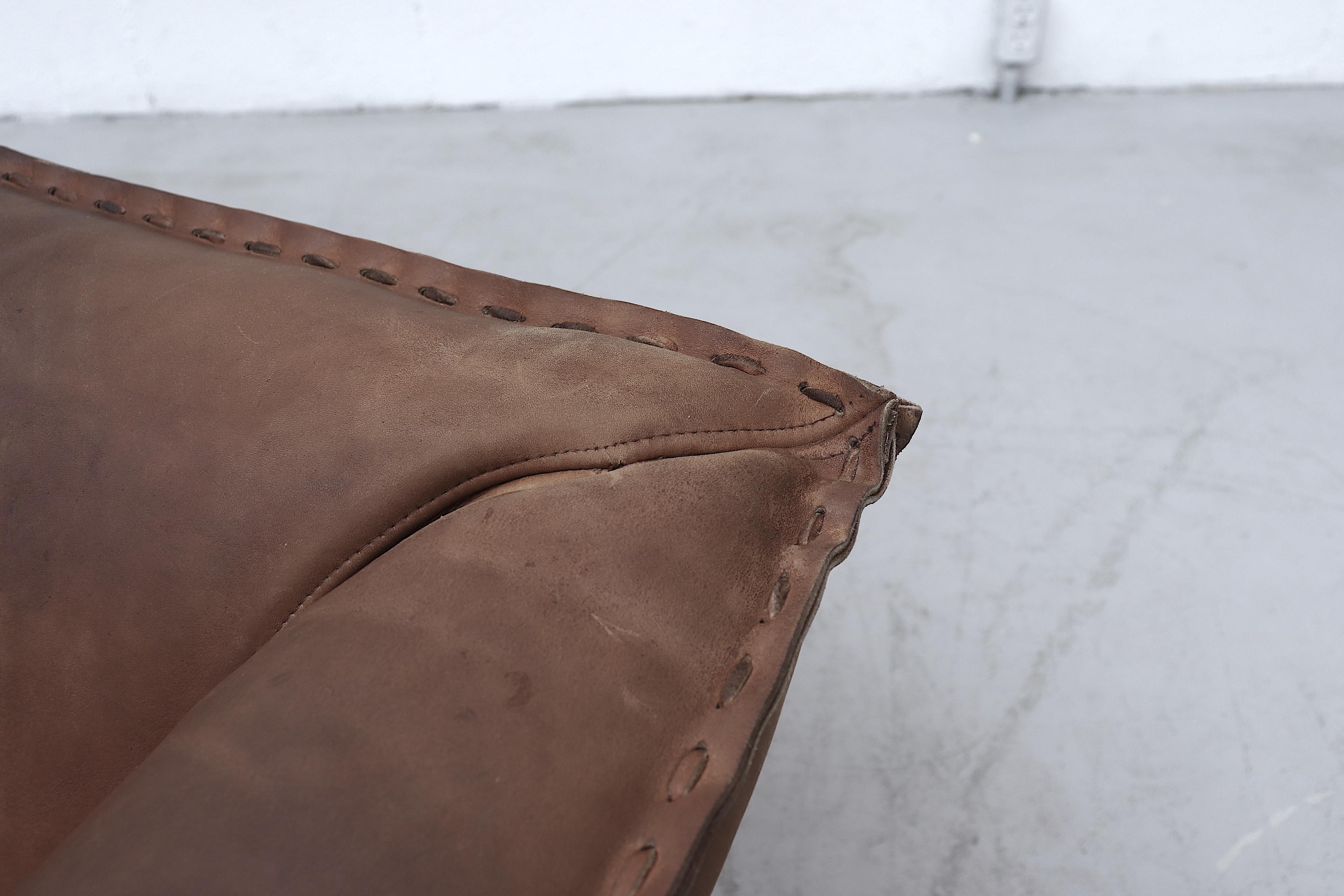 Rare Artifort Leather Love Seat 2