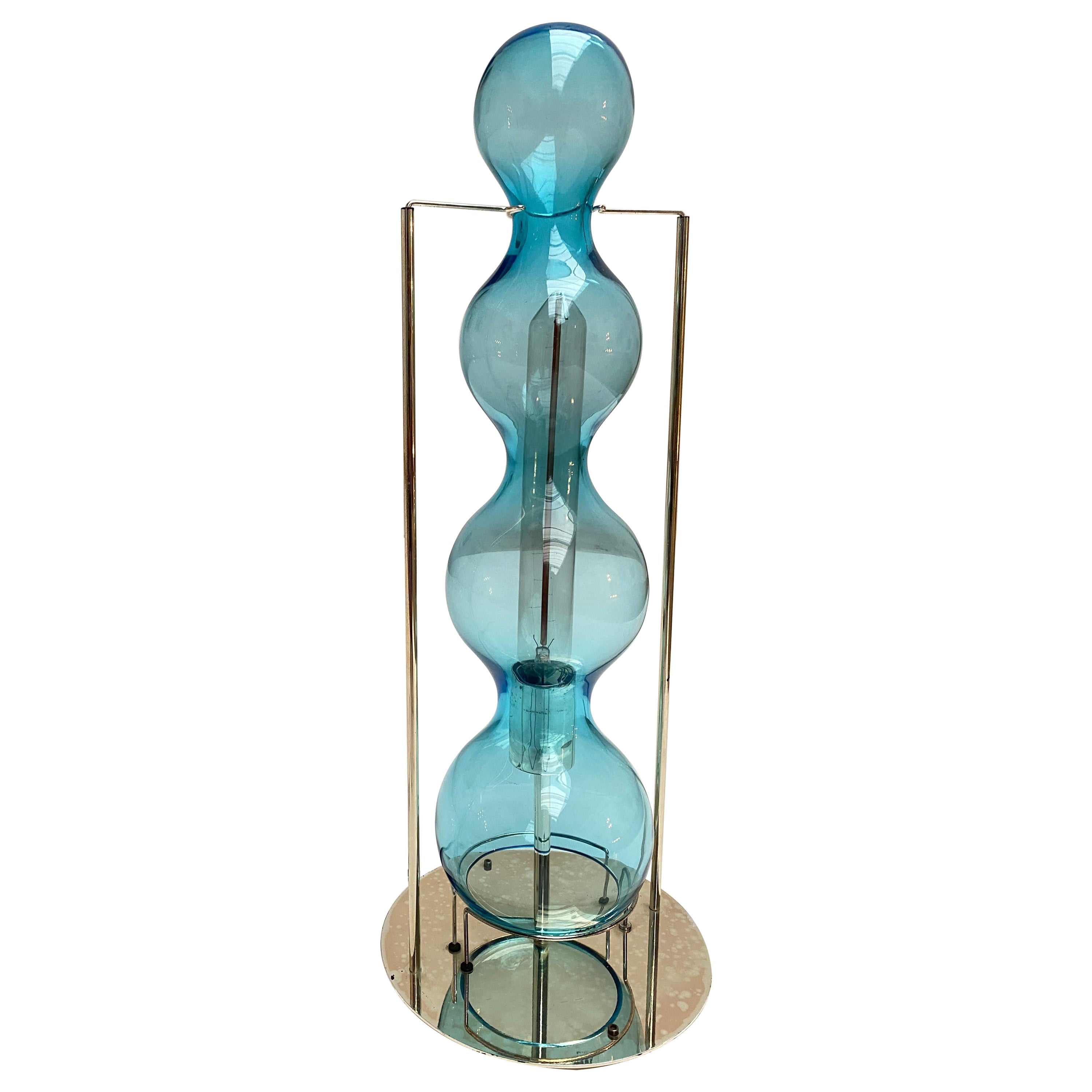 Rara lámpara de mesa "Star Trek" hecha a mano por Jeannot Cerutti VeArt, Italia, 1986 en venta