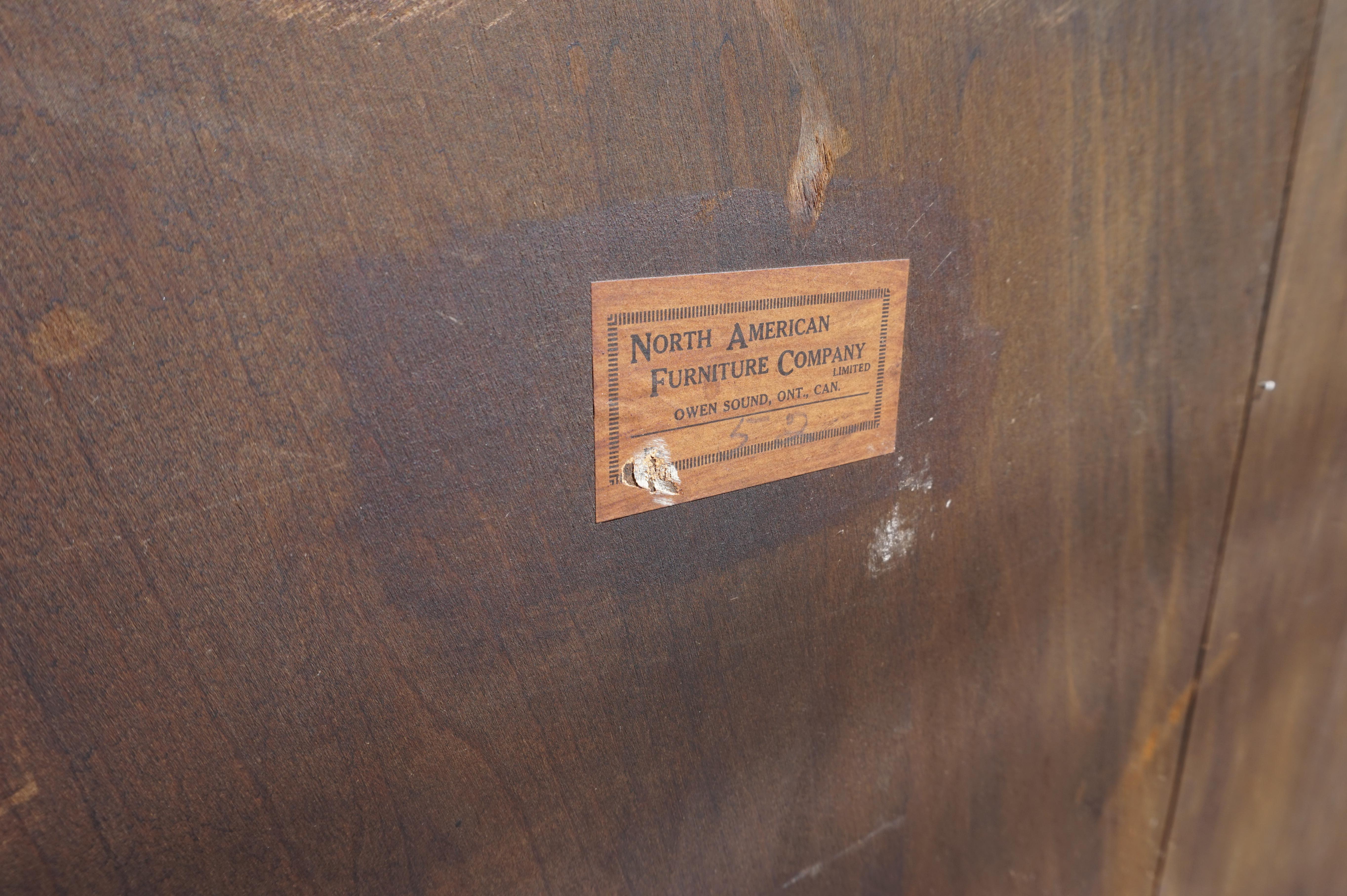 Rare Arts & Crafts Solid Oak Shelved Bookcase Curio Cabinet 8