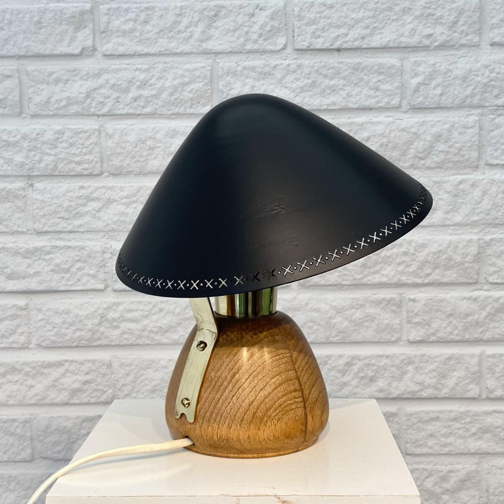 Brass Rare ASEA mid century table lamp, model E1272, Sweden, 1950s For Sale
