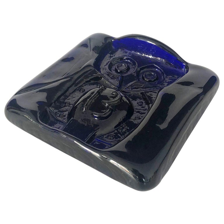 Rare Ashtray in Hand Blown Glass by Feders For Sale at 1stDibs