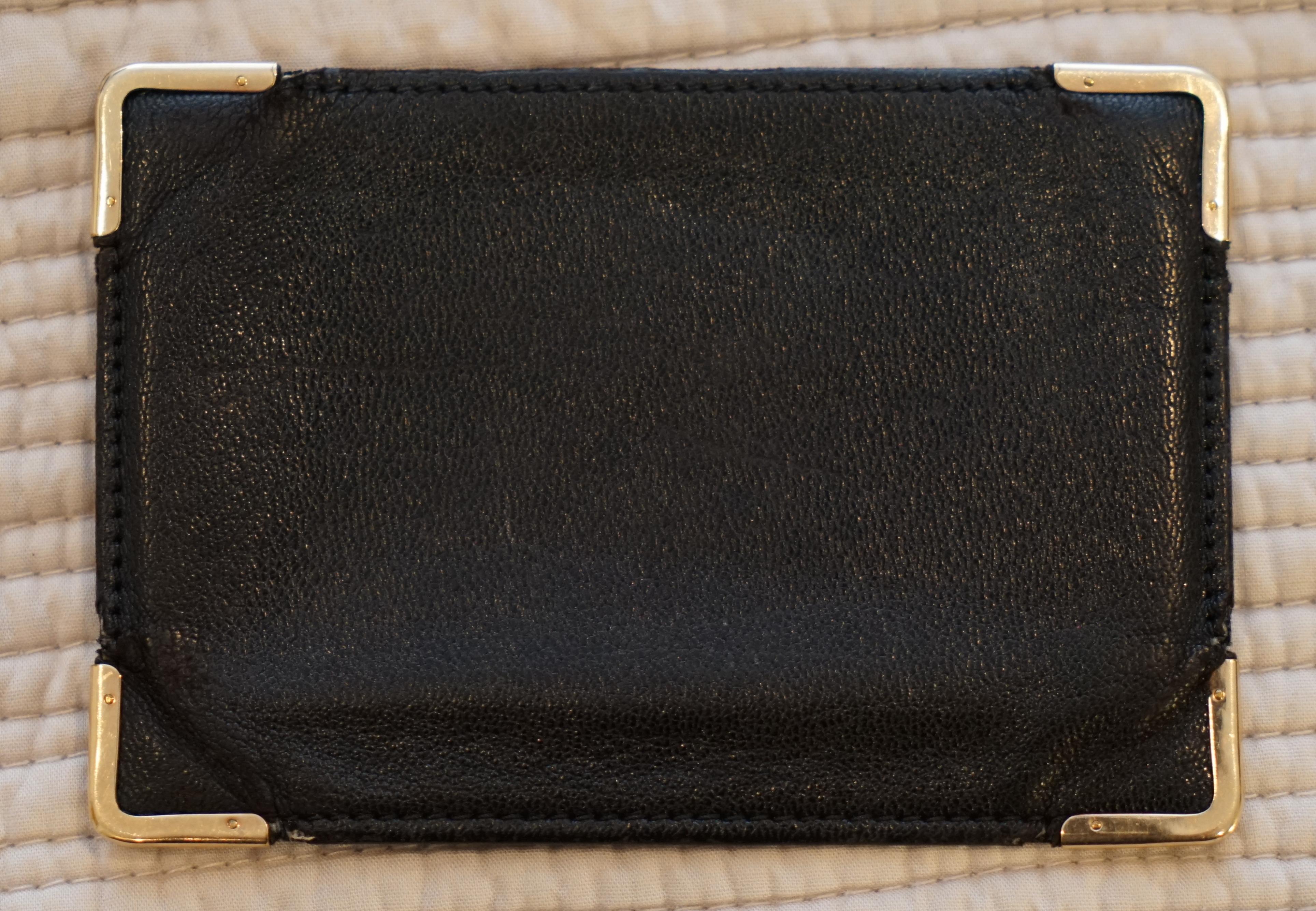 We are delighted to offer for sale this stunning original Asprey London, 1930s Luxury black leather with 9-carat gold stamped corners card case

A beautiful business or credit card holder in perfect vintage condition, the leather has a lovely soft