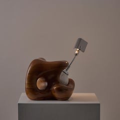 Rara lampada da tavolo scultorea 'Astrid' di Silvano Pulcinelli per Esperia