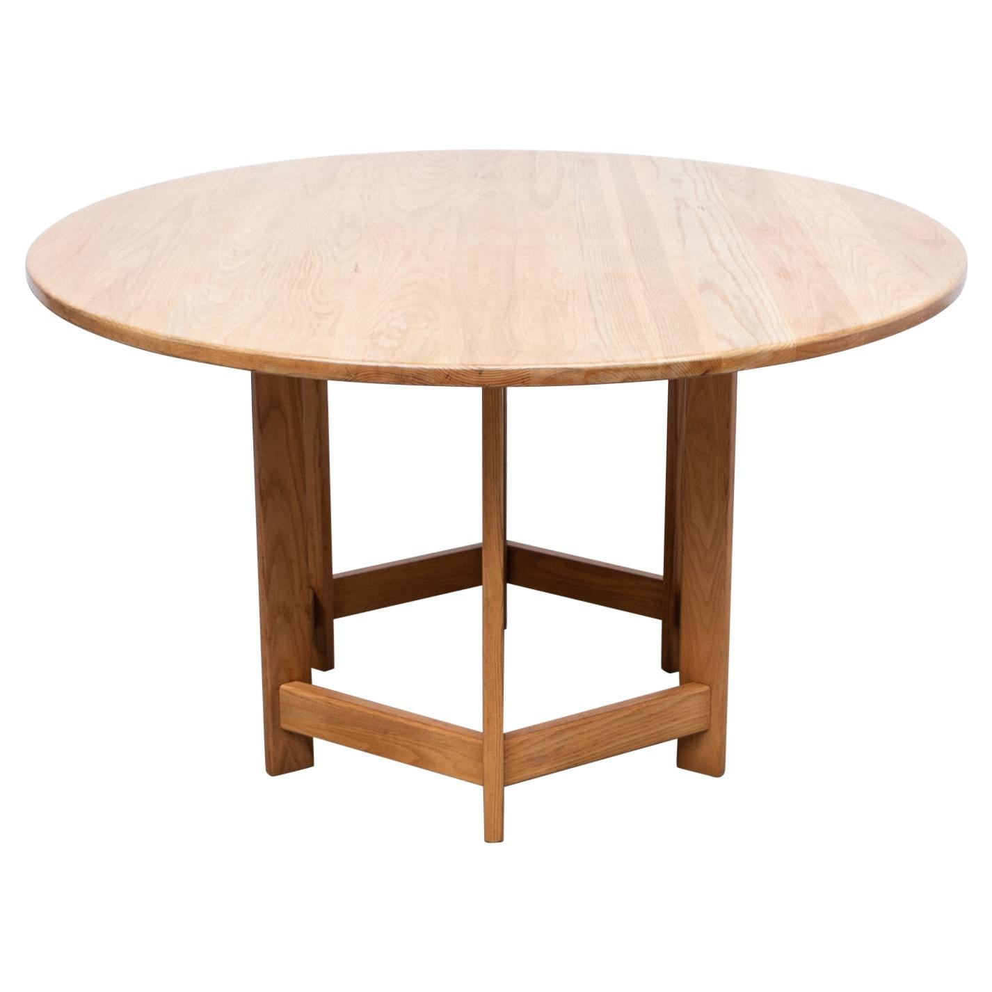 Rare Ate Van Apeldoorn Oak Dining Table