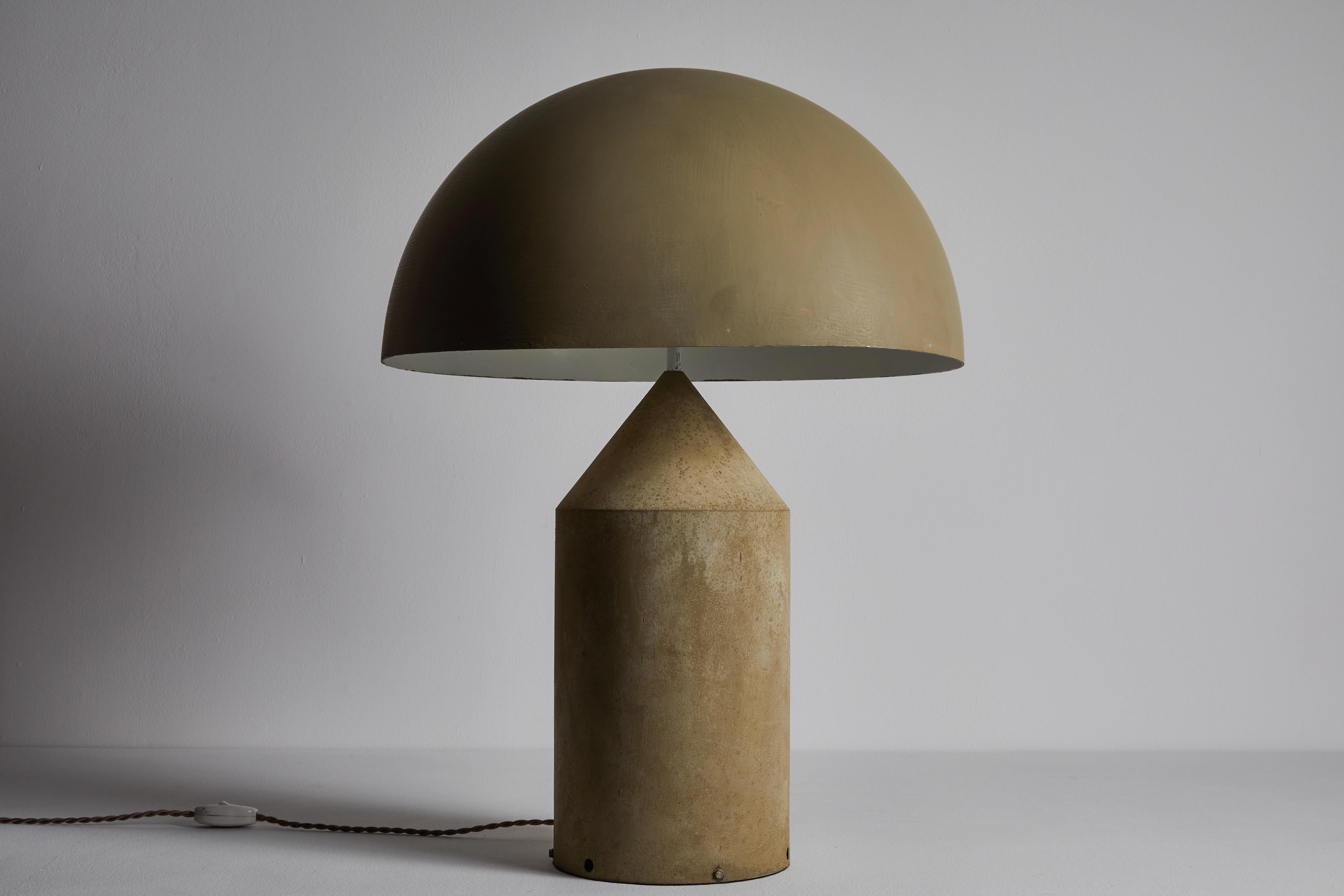 Enameled Rare Atollo Table Lamp by Vico Magistretti for Oluce