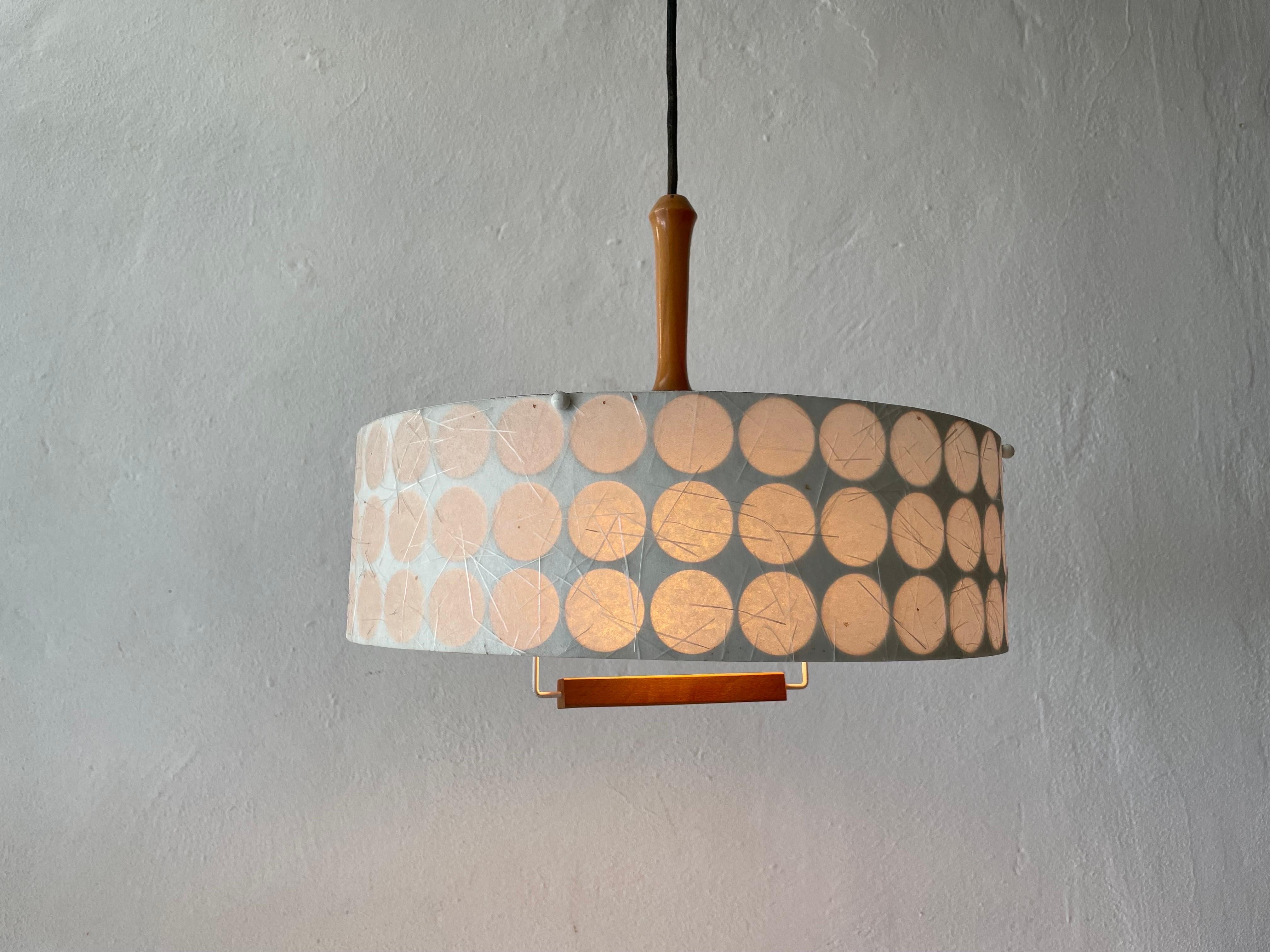 Rare Atomic Shade Pendant Lamp by Temde, 1960s, Switzerland For Sale 3