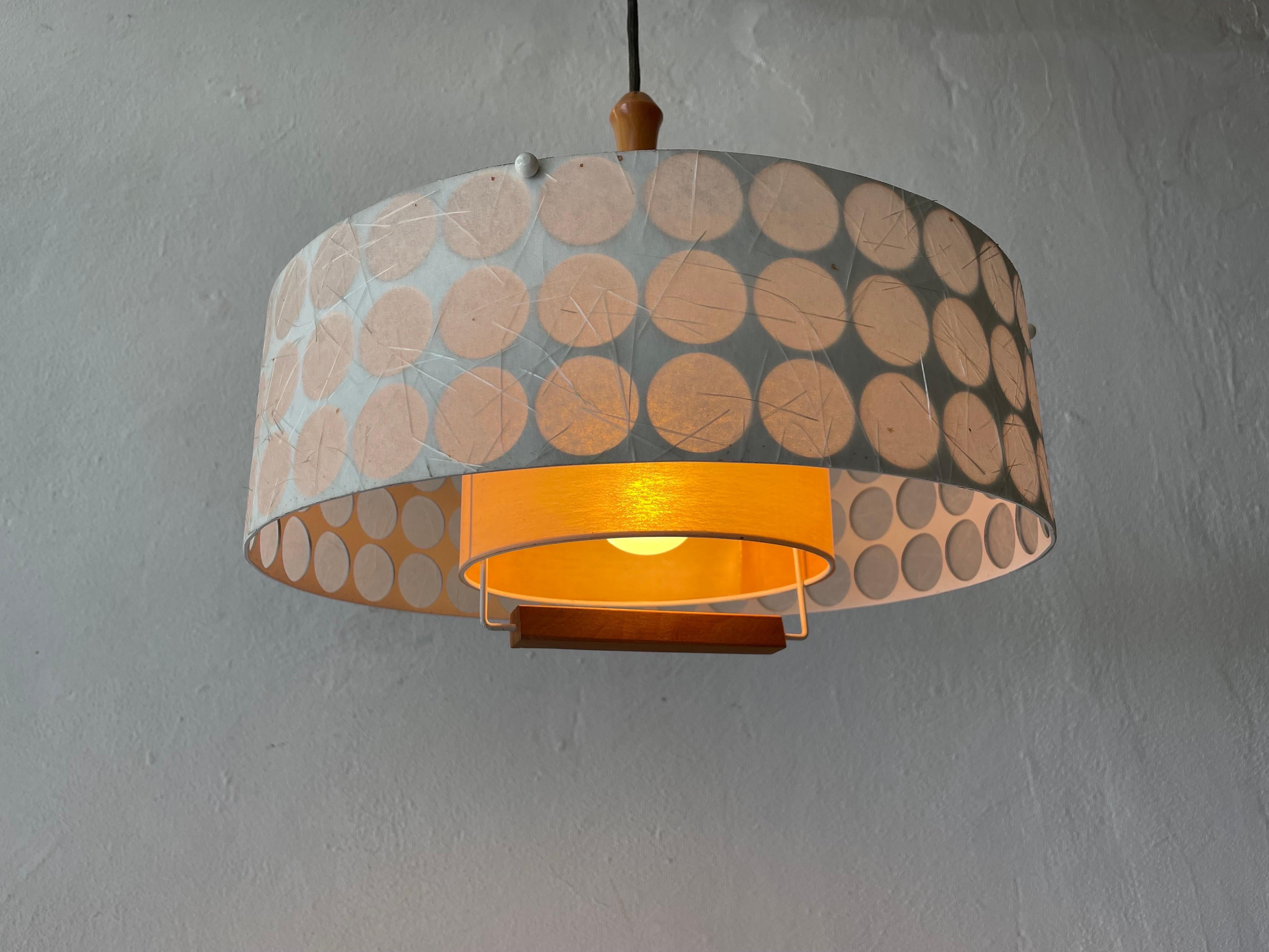 Rare Atomic Shade Pendant Lamp by Temde, 1960s, Switzerland For Sale 4