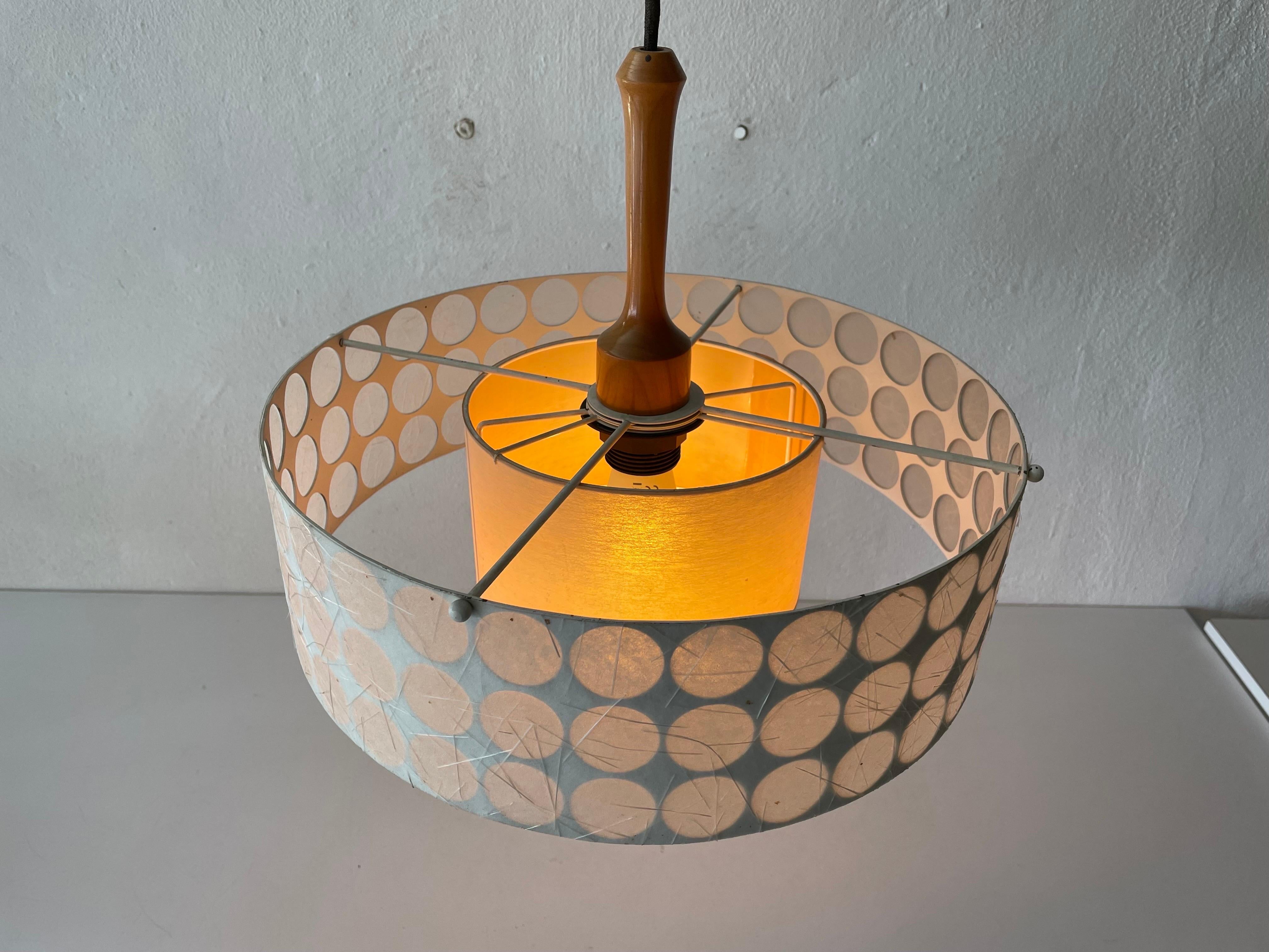 Rare Atomic Shade Pendant Lamp by Temde, 1960s, Switzerland For Sale 5