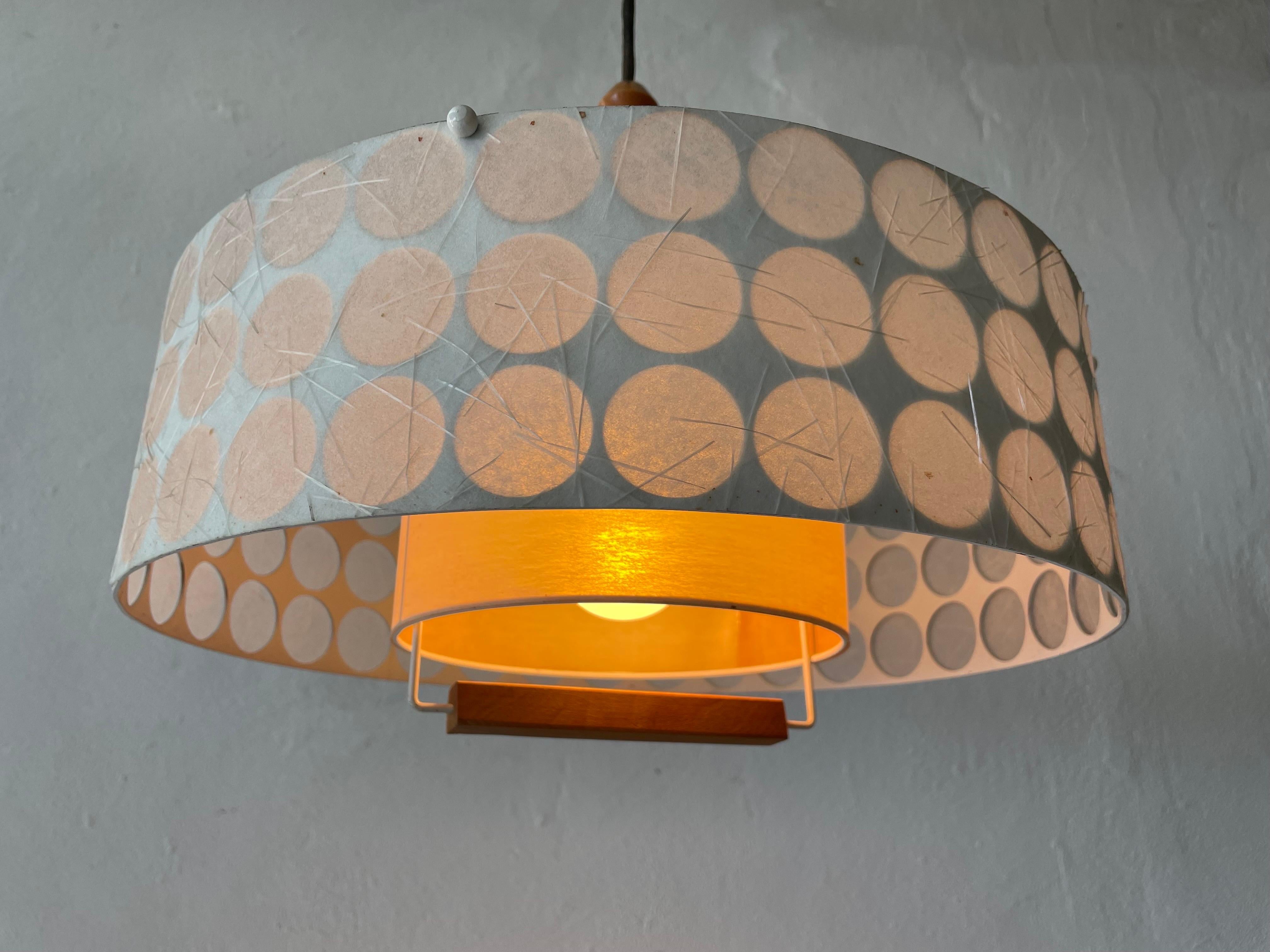 Rare Atomic Shade Pendant Lamp by Temde, 1960s, Switzerland For Sale 8