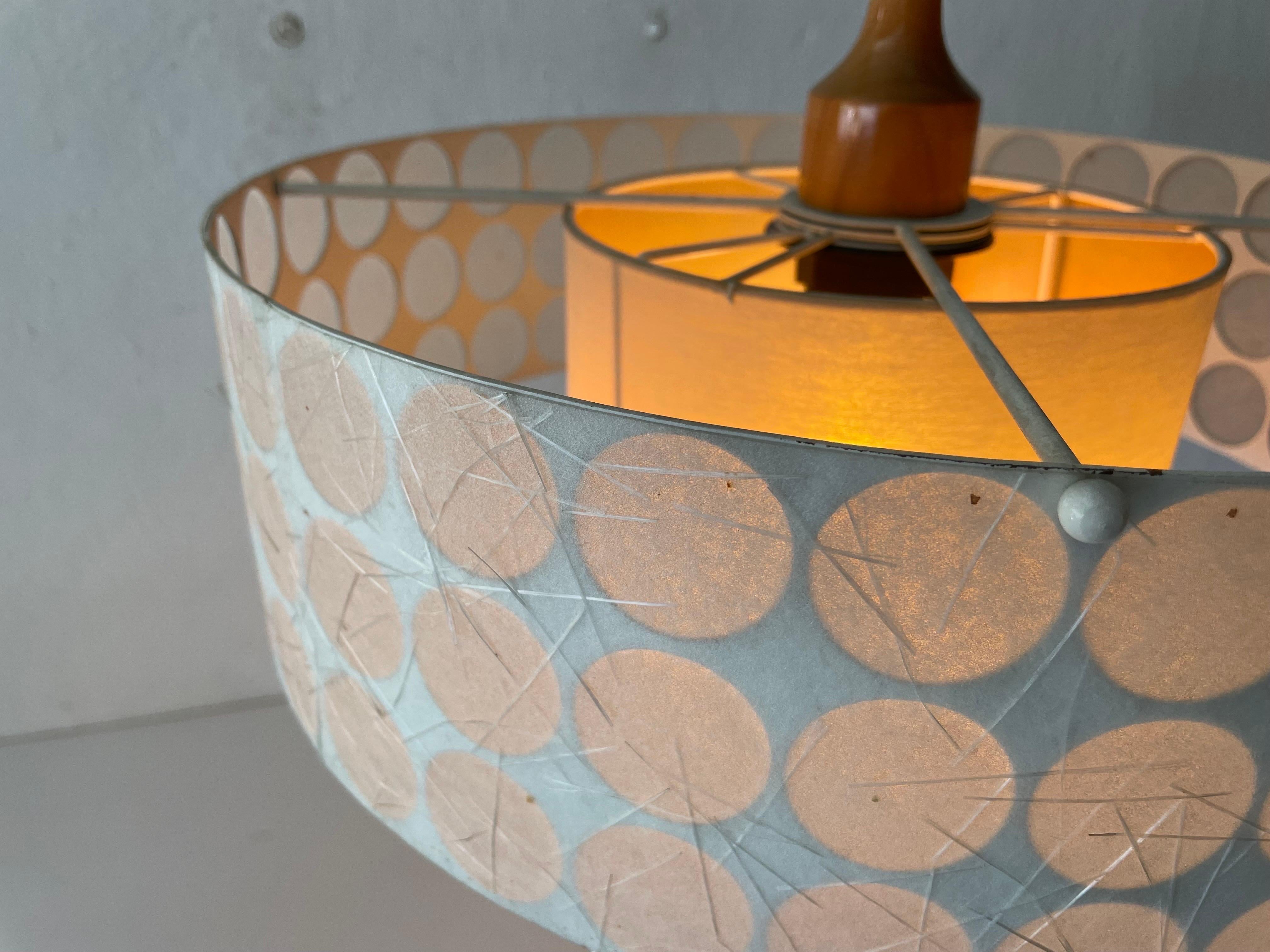 Rare Atomic Shade Pendant Lamp by Temde, 1960s, Switzerland For Sale 9