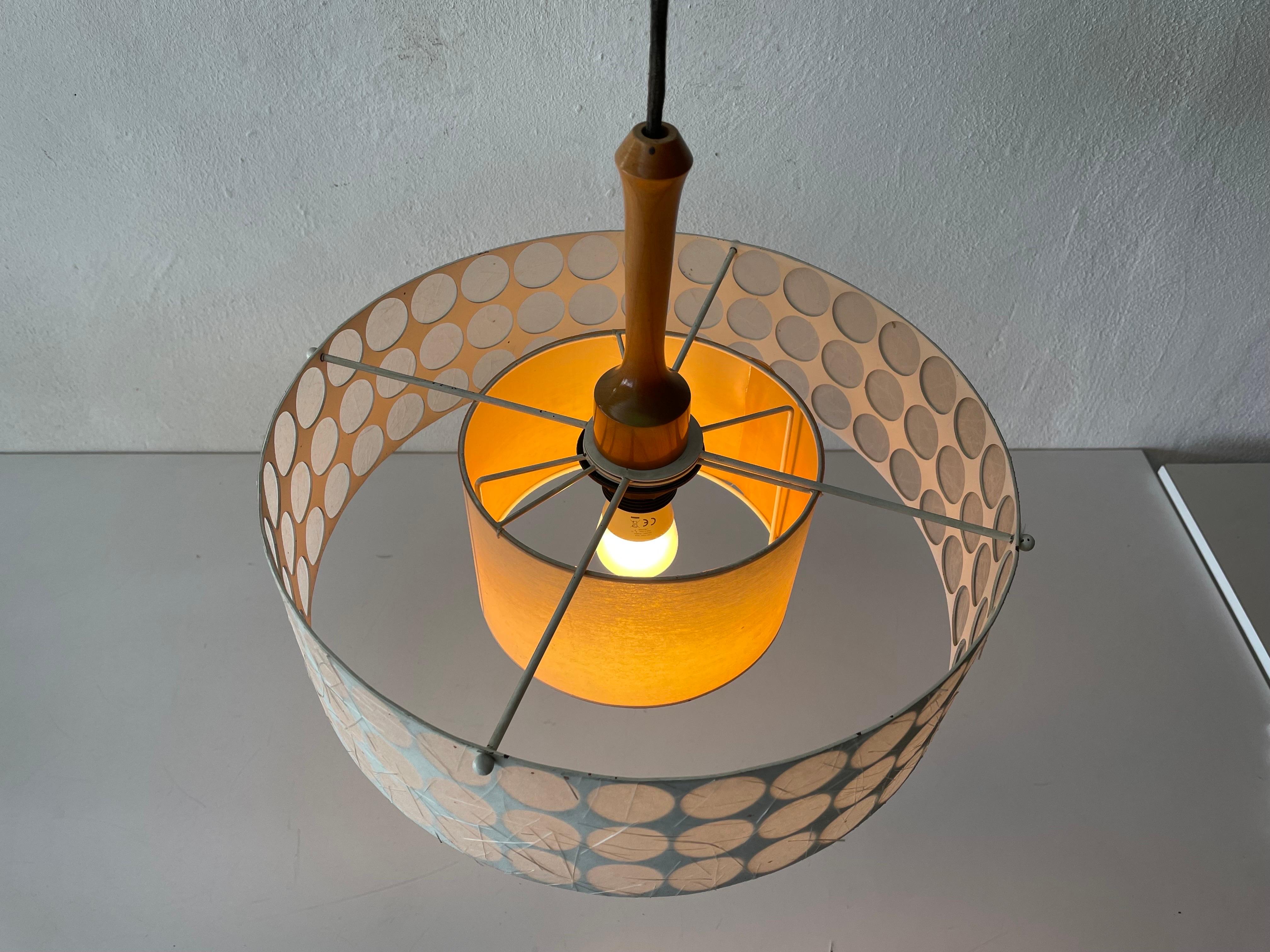 Lampe à suspension à abat-jour atomique rare de Temde, années 1960, Suisse en vente 10